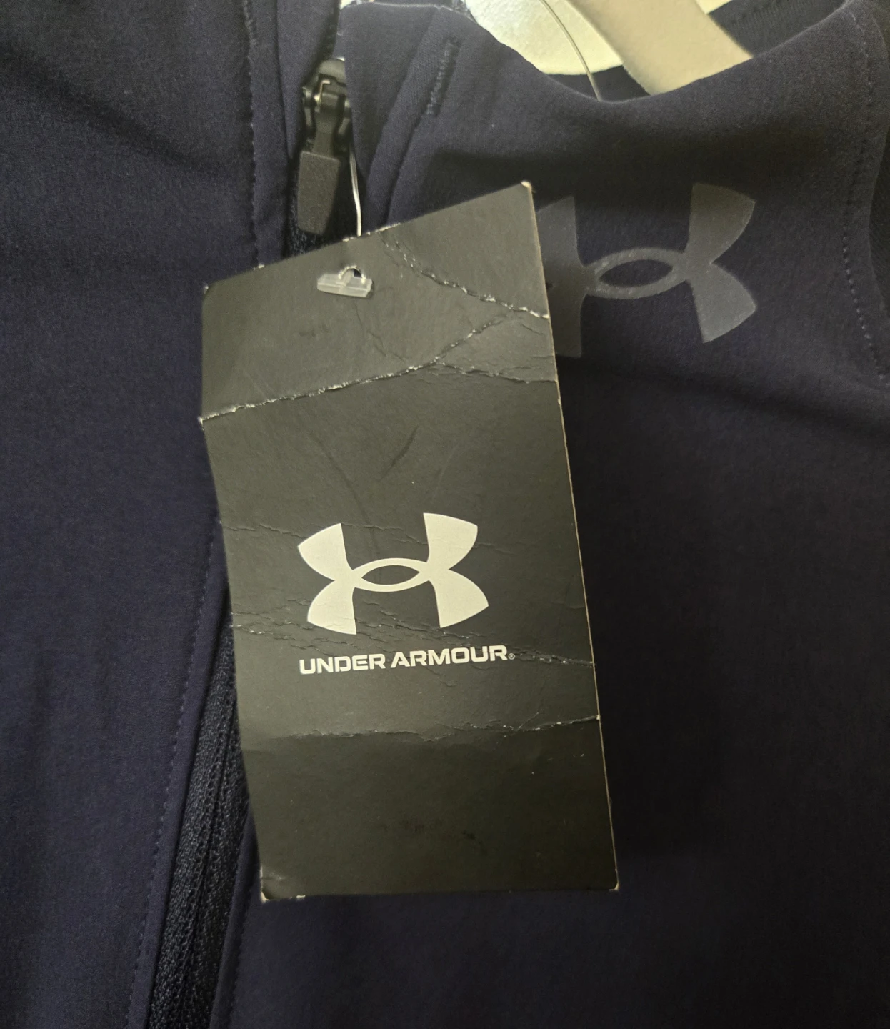NWT Navy Men's Under Armour 1/2 zip Fitted Long-Sleeve. XLARGE. - photo 4