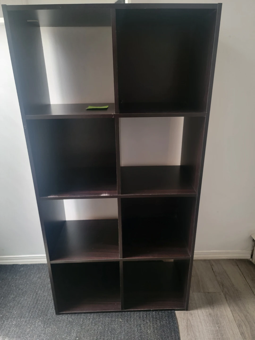 Dark Brown 8-Cube Bookshelf