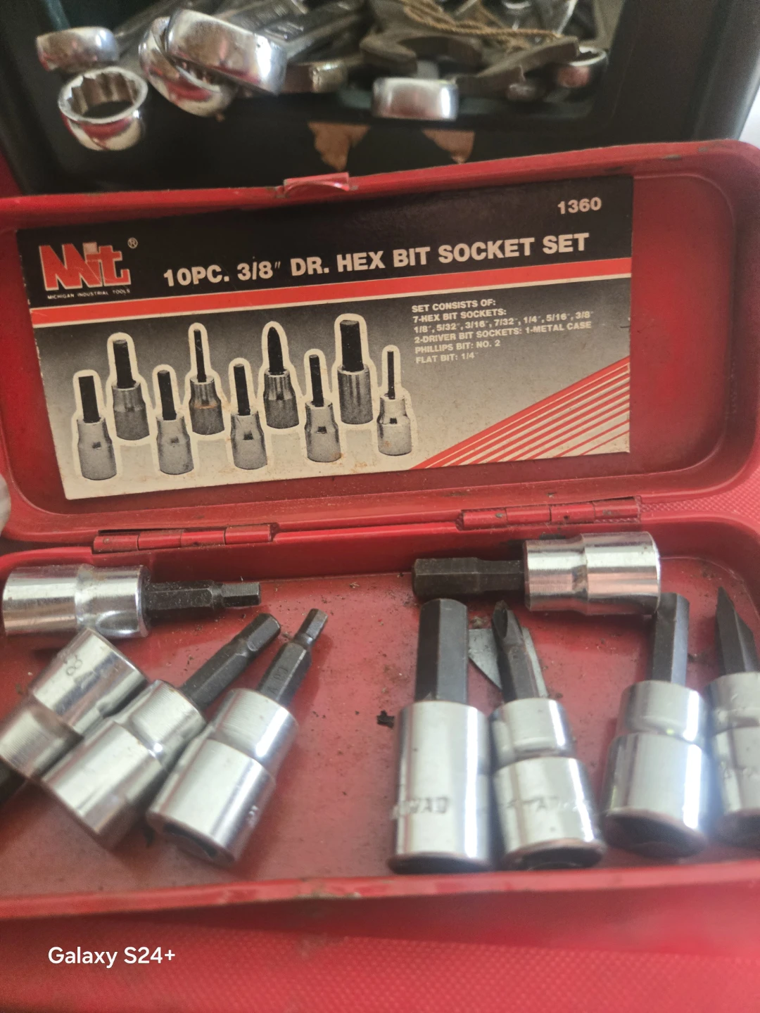 NTT 10pc 3/8" DR. Hex Bit Socket Set