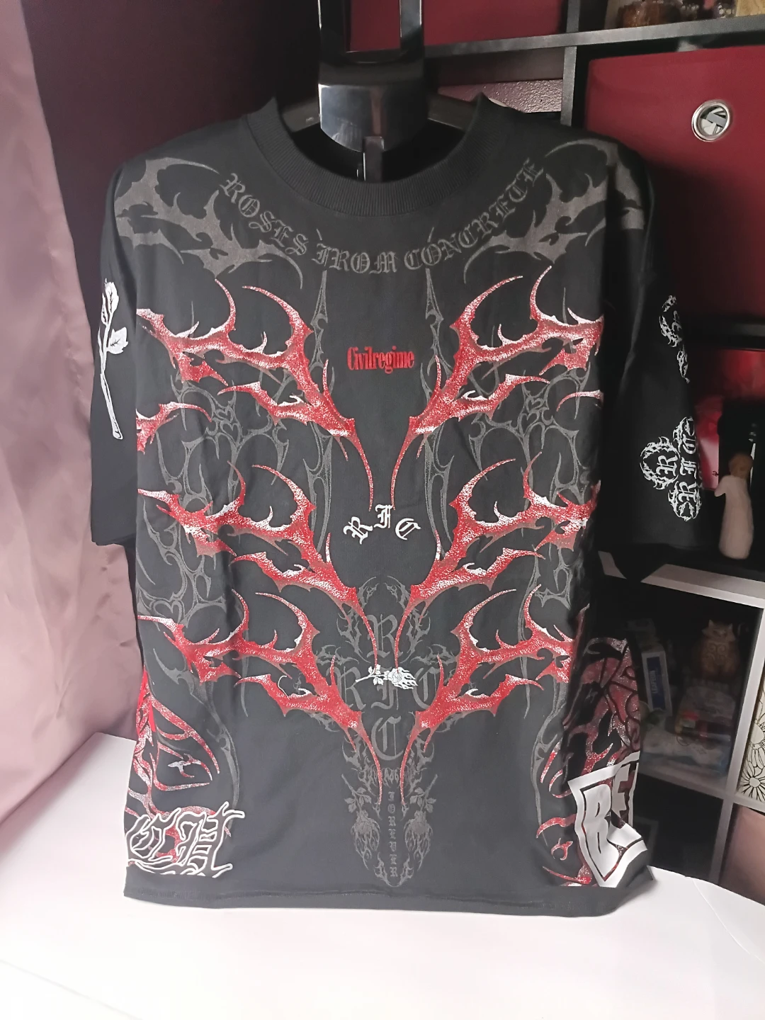 Civil Regime Bleach  Oversized Graphic Tee Black Mens Large - photo 2