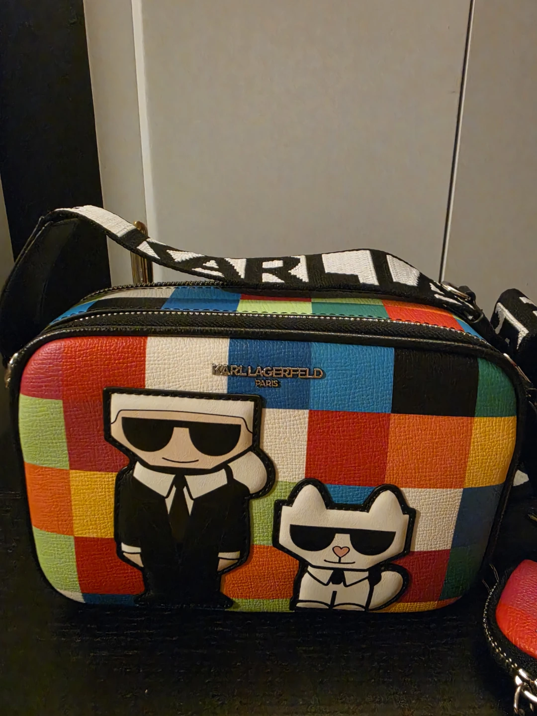 Karl Lagerfeld Colour Block Crossbody Bag with Pouch - photo 2