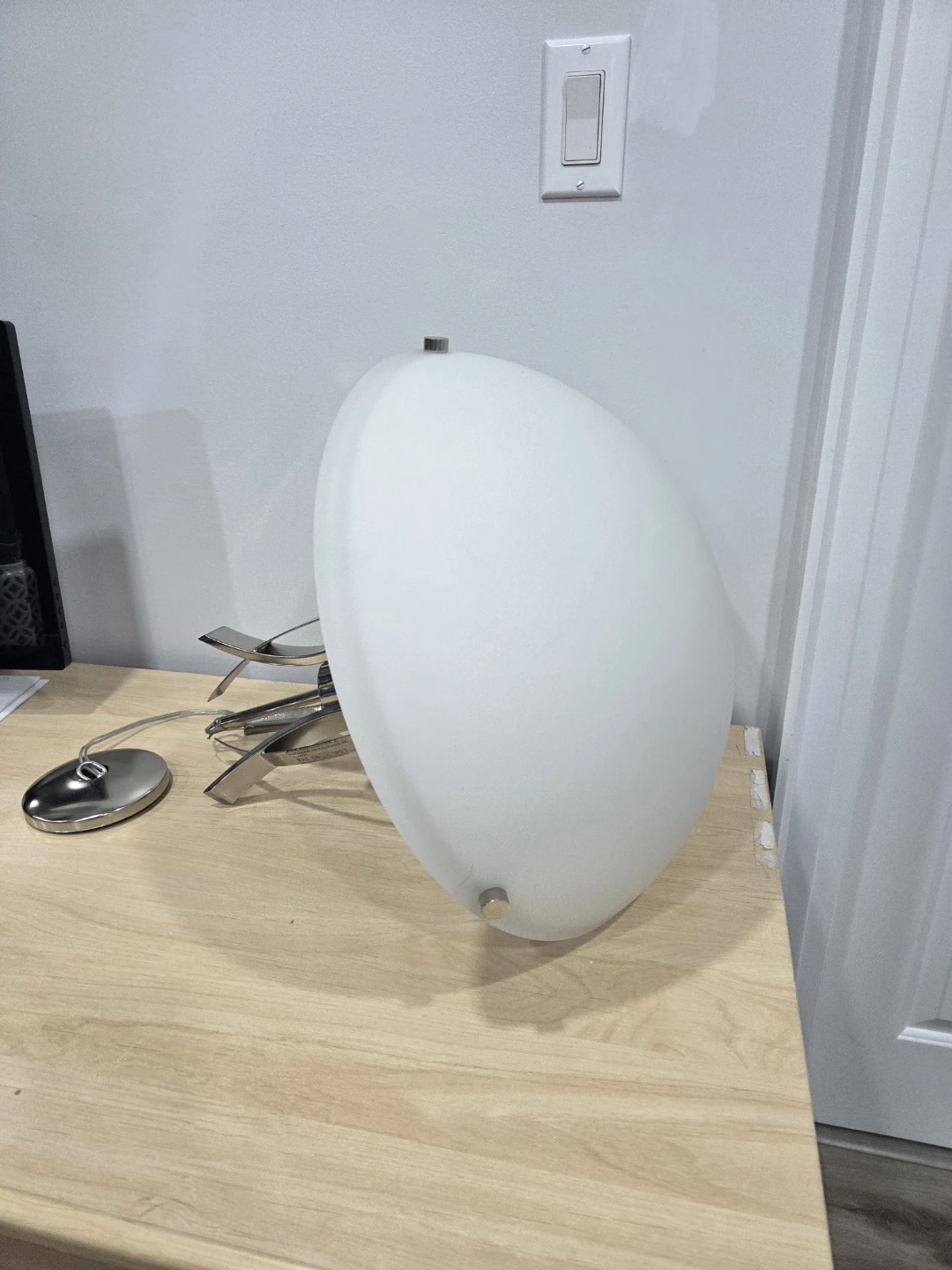 Frosted Glass Pendant Light Fixture - photo 3