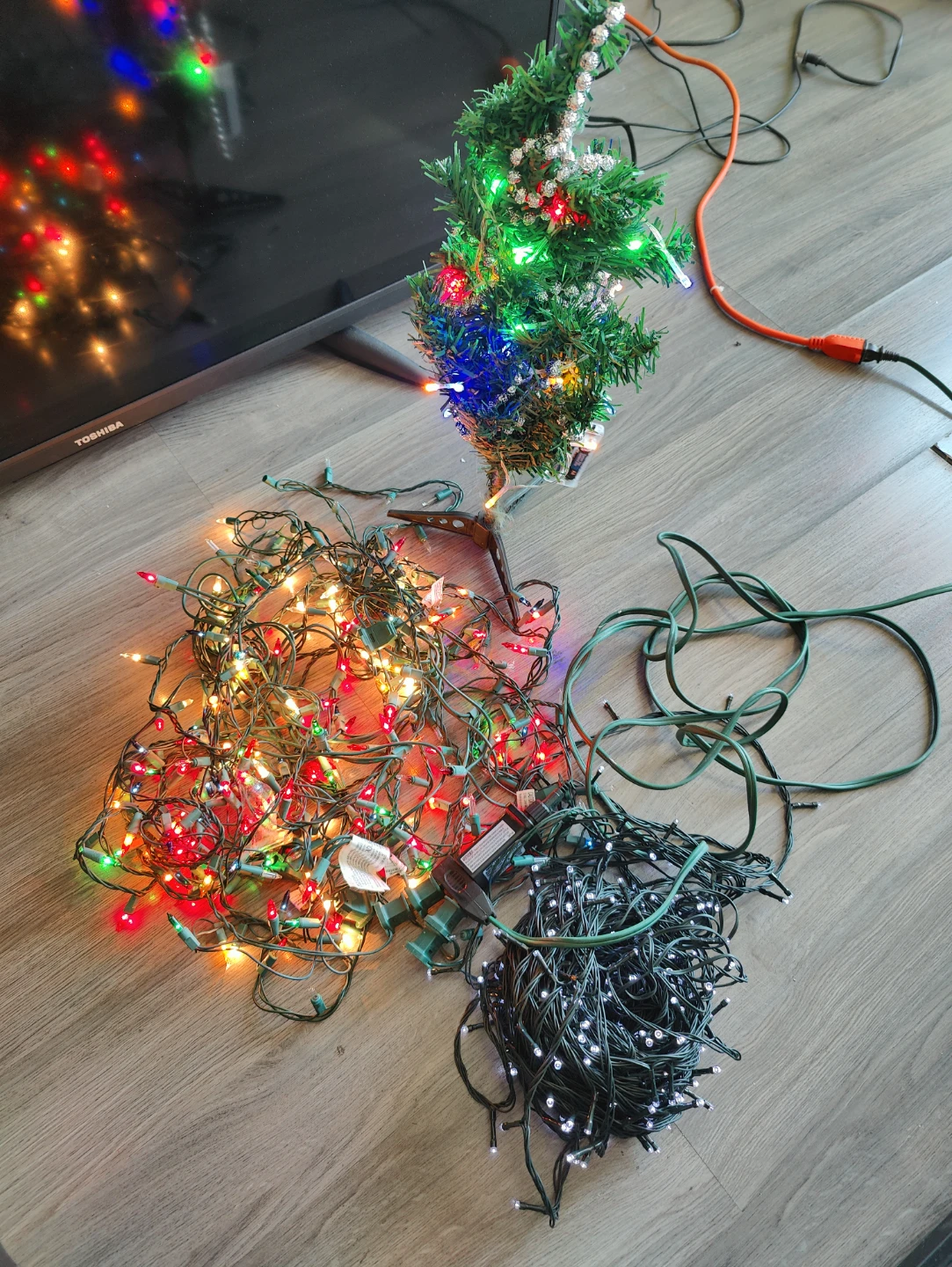 Mini Christmas Tree with Lights