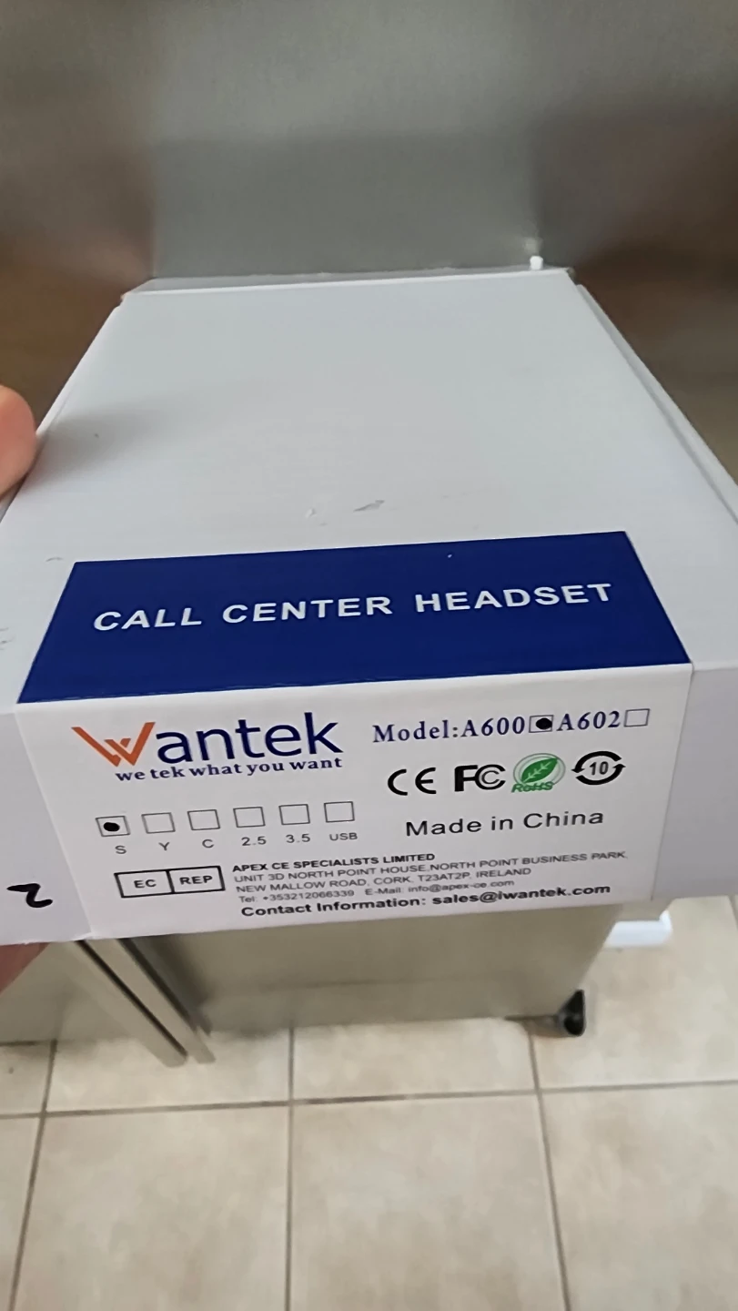 Wantek A600 Call Center Headset