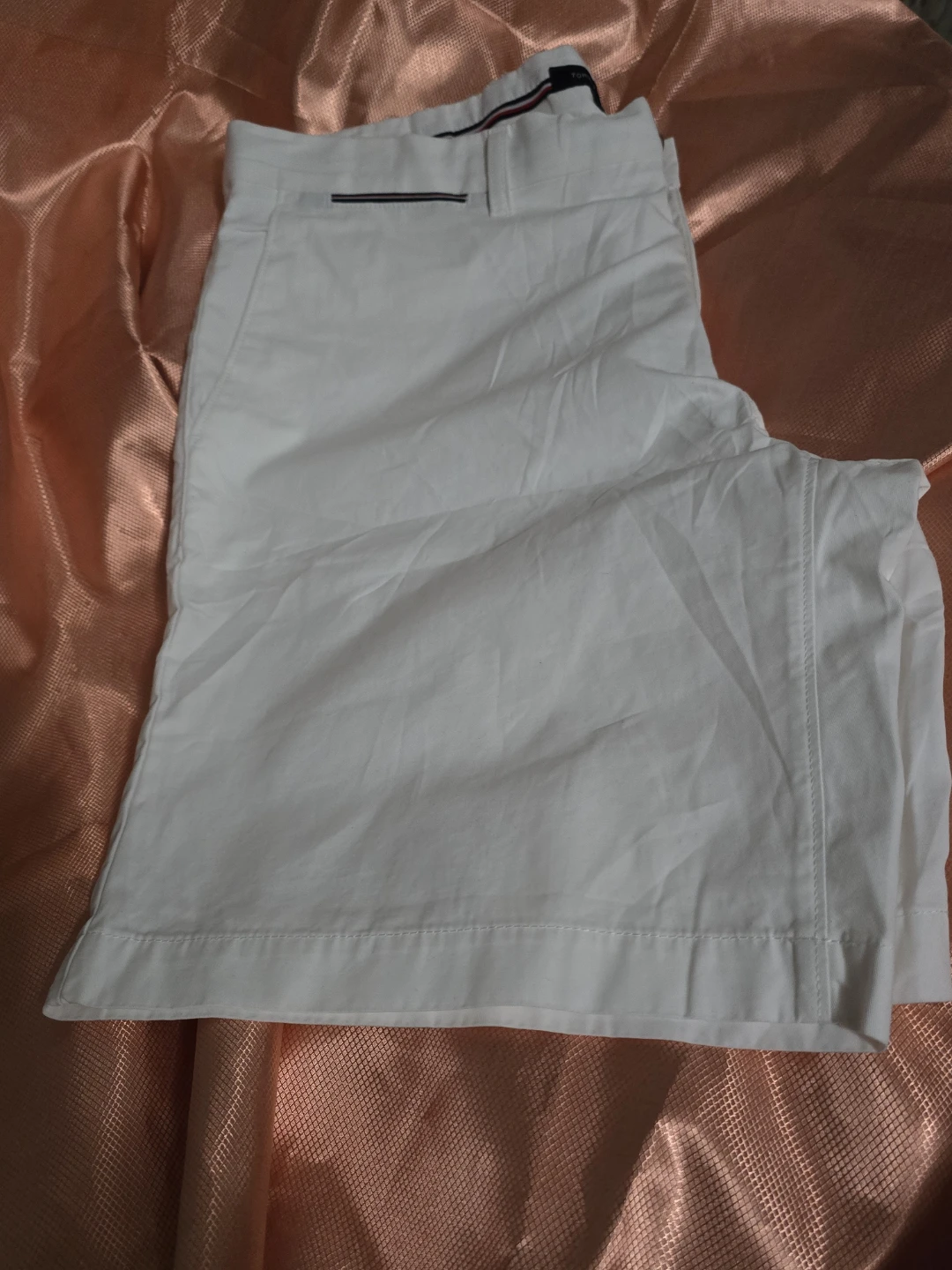 SUMMER NAUTICAL Tommy Hilfiger White Chino Shorts Size 36