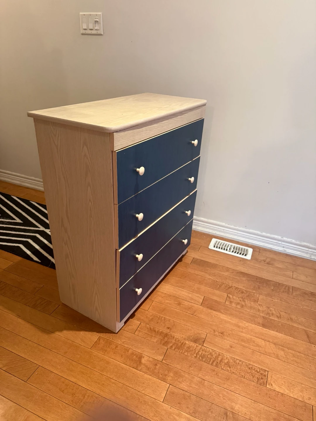 Blue 5-Drawer Dresser - photo 2