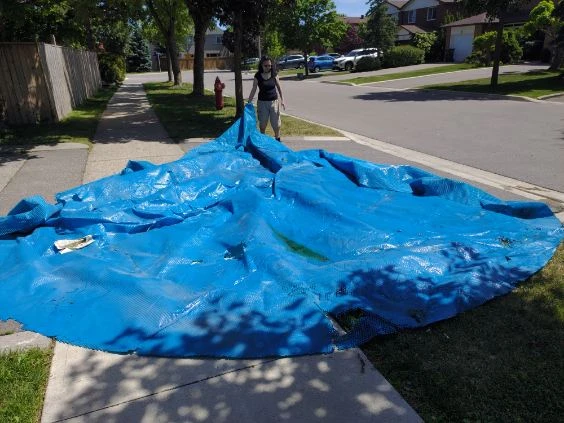 Blue Solar Pool Cover