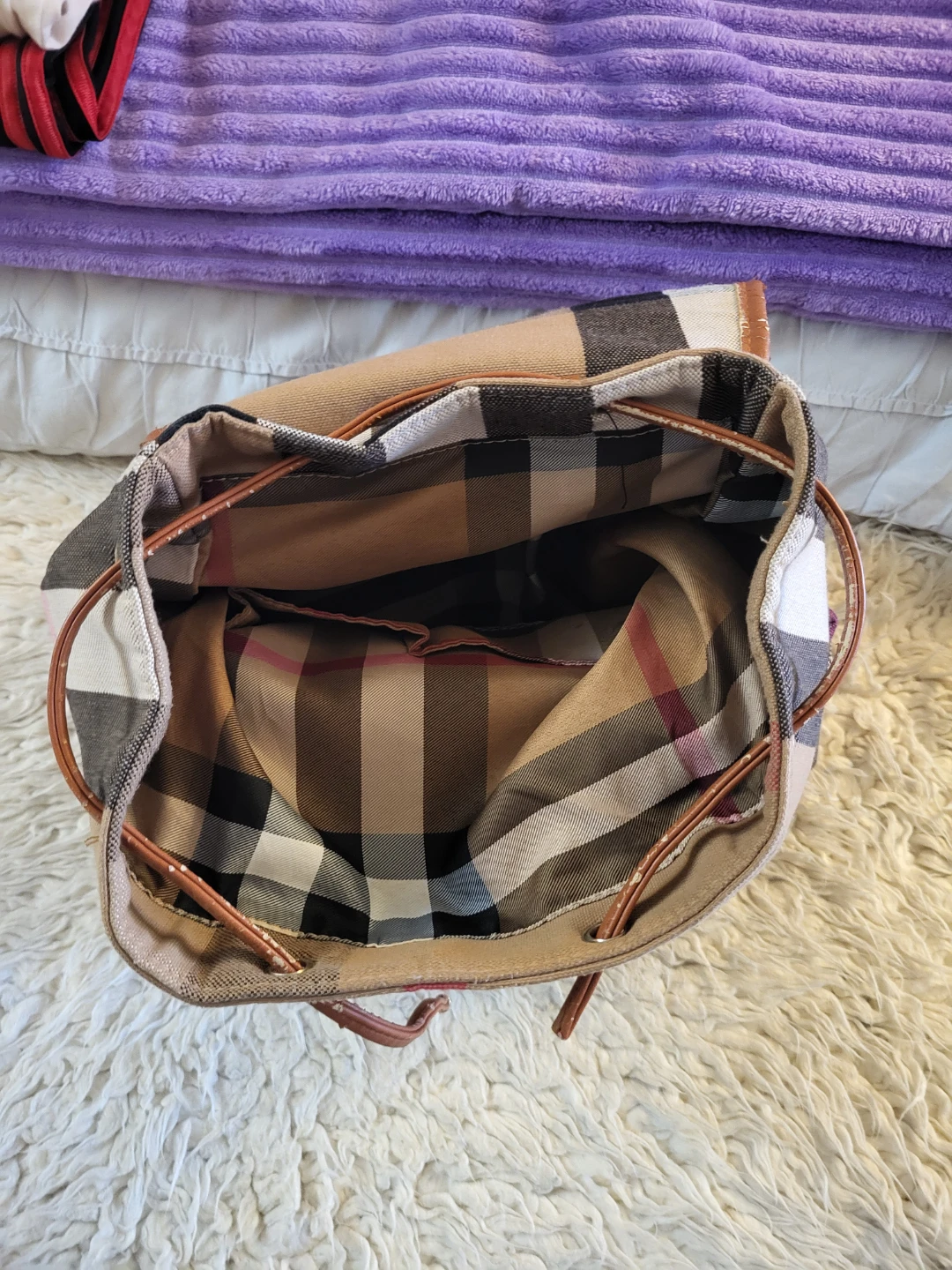 Check Canvas Backpack ⚽️ - photo 3