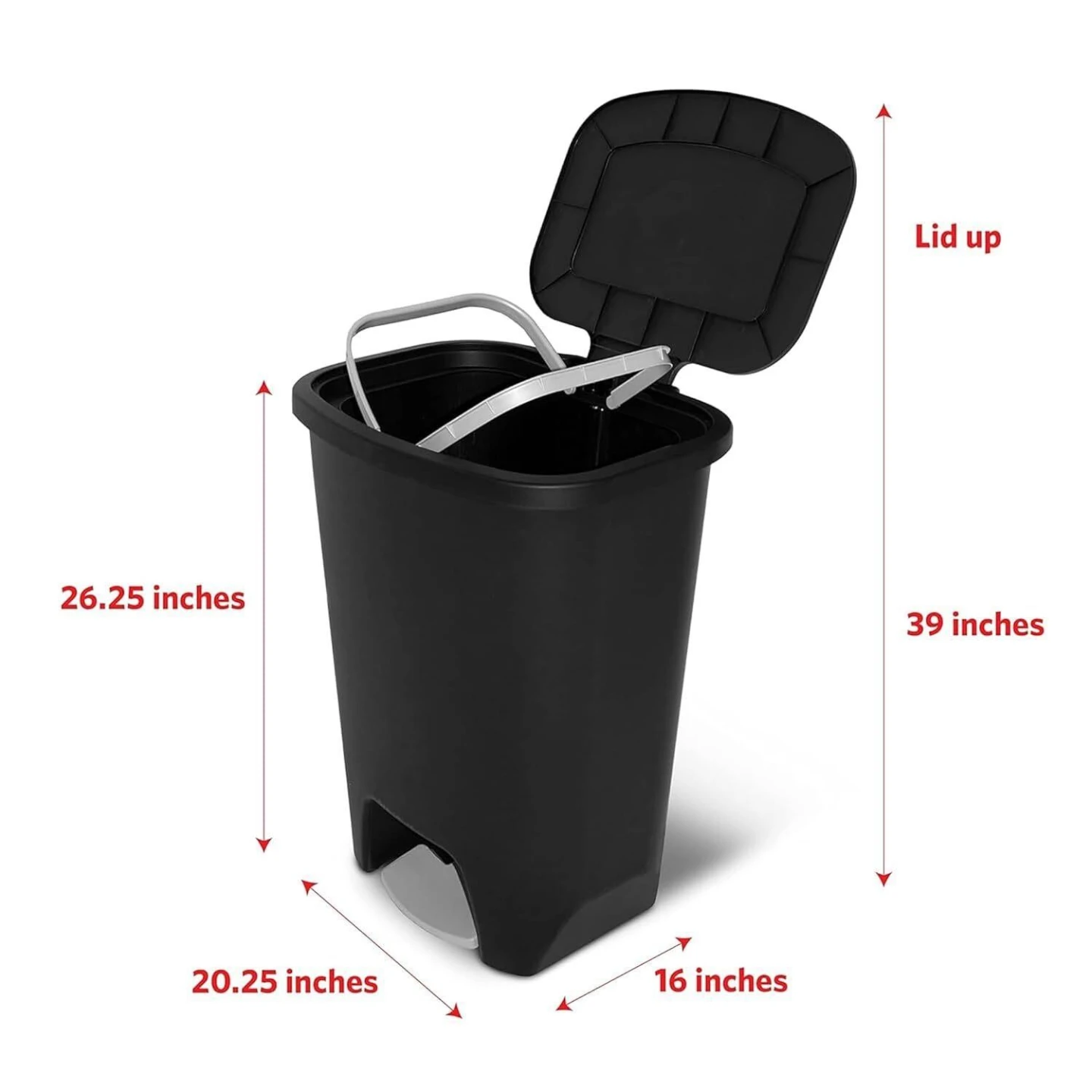 Glad Black Step Can Trash Can
