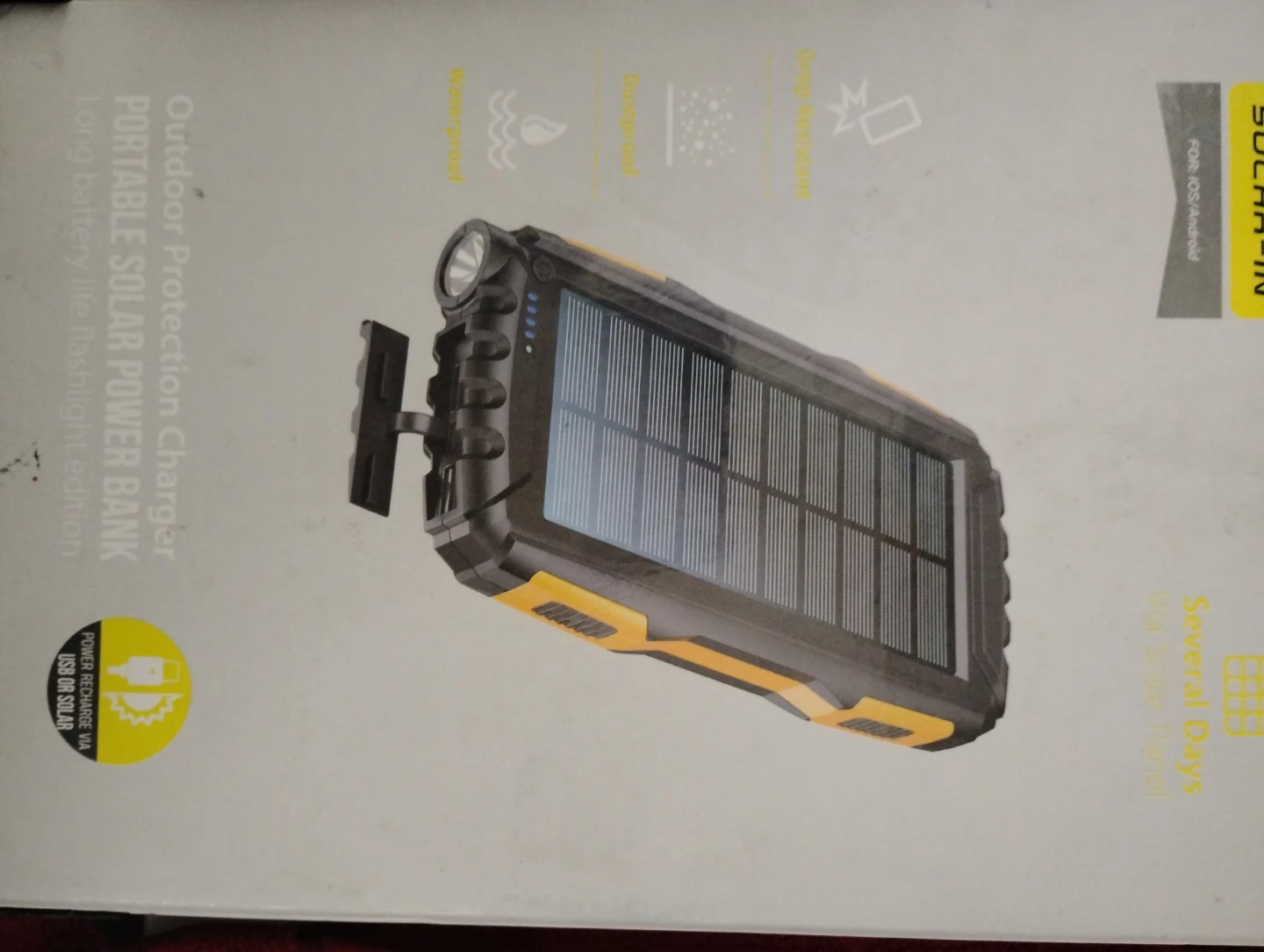 SOLAR-IN Outdoor Protection Charger Portable Solar Power Bank - photo 5