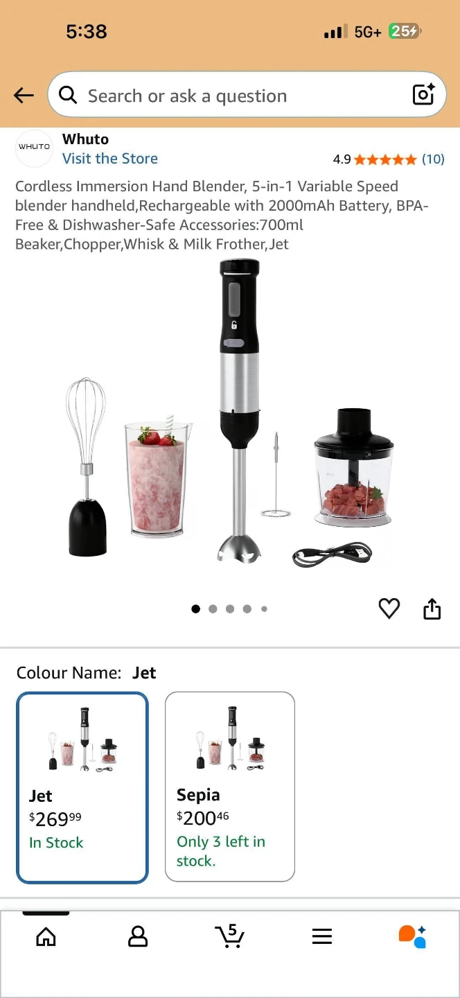 Cordless Hand Blender