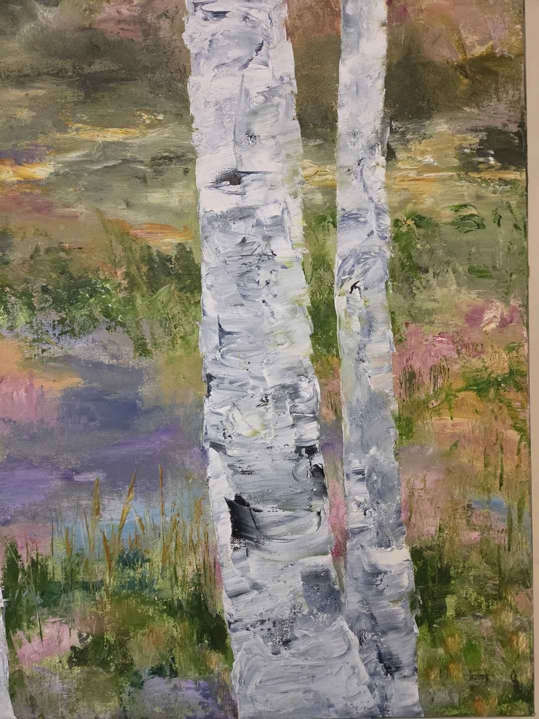 ⚽️Oil Painting of Birch Trees - photo 2