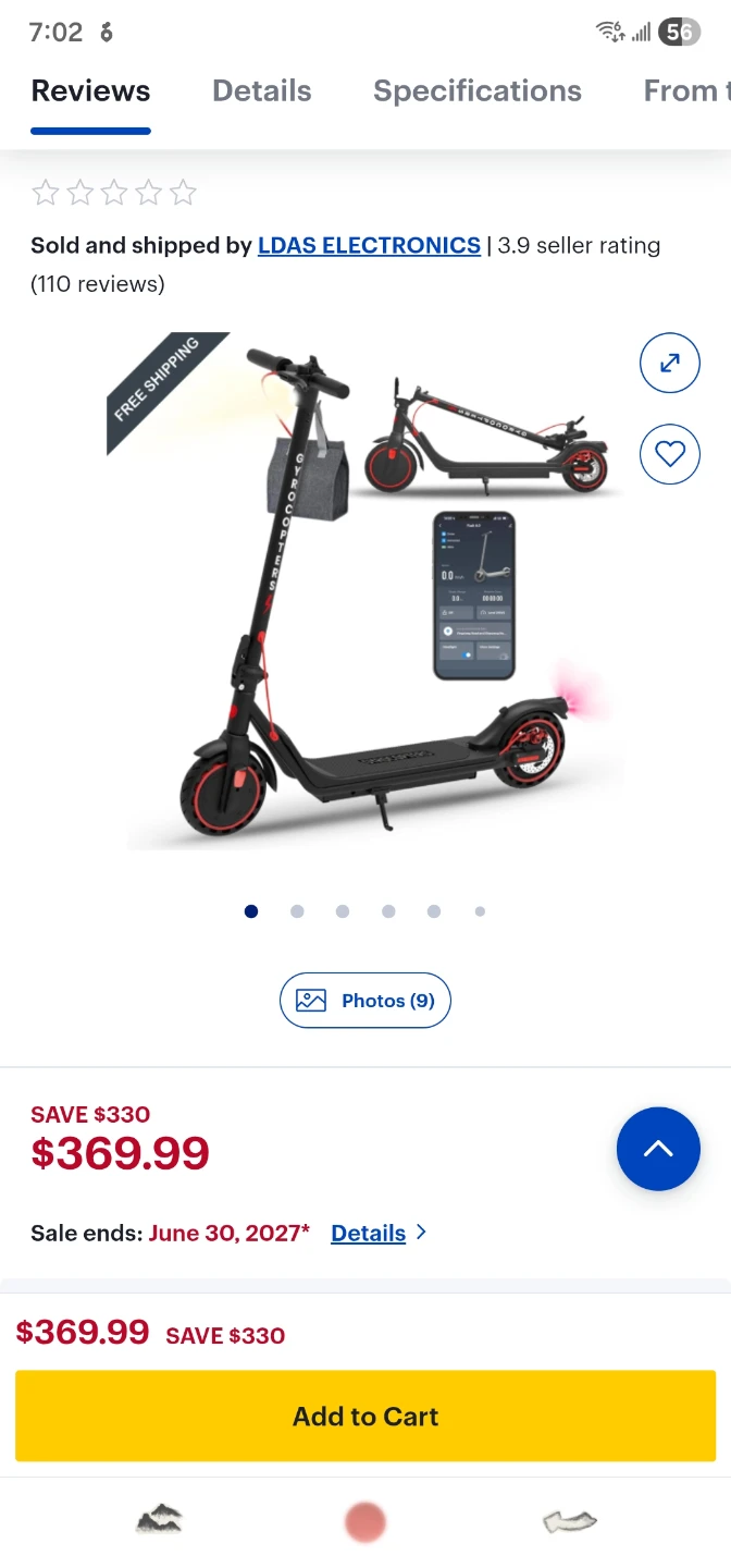 Gyrocopters flash 6.0 electric scooter - photo 4