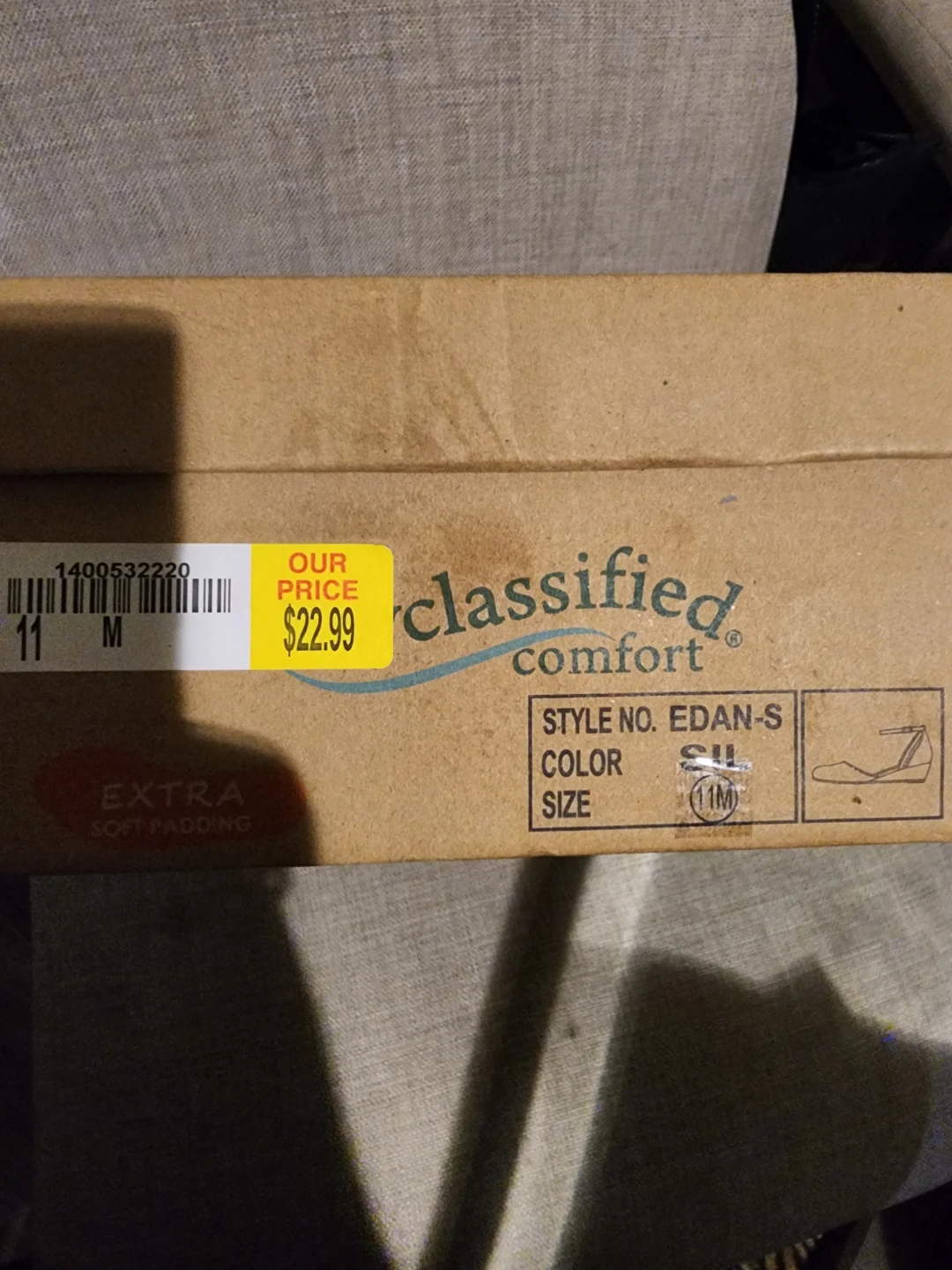 Classified Comfort Silver Glitter Wedge Heels Size 11M - photo 4