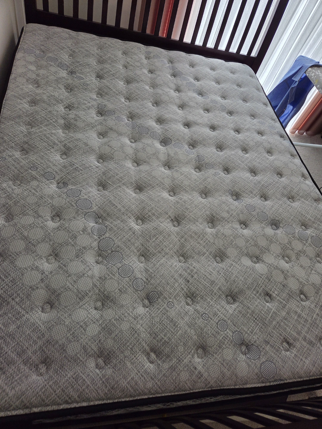 Complete Queen size bed with new mattress