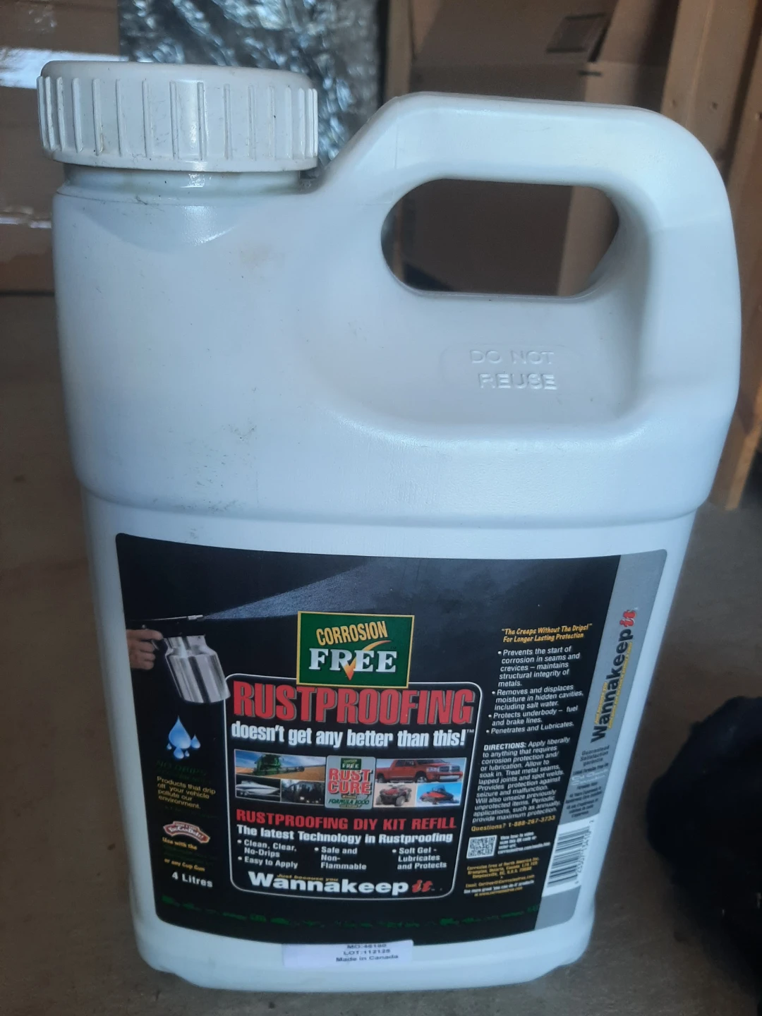 Rustproof spray (4L jug)