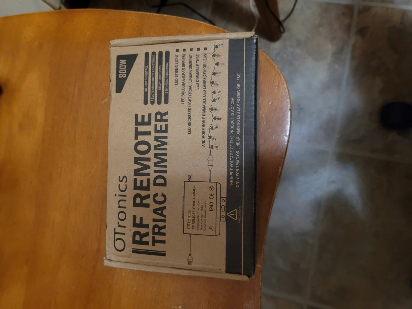 Remote controll RF Remote TRIAC Dimmer 800w