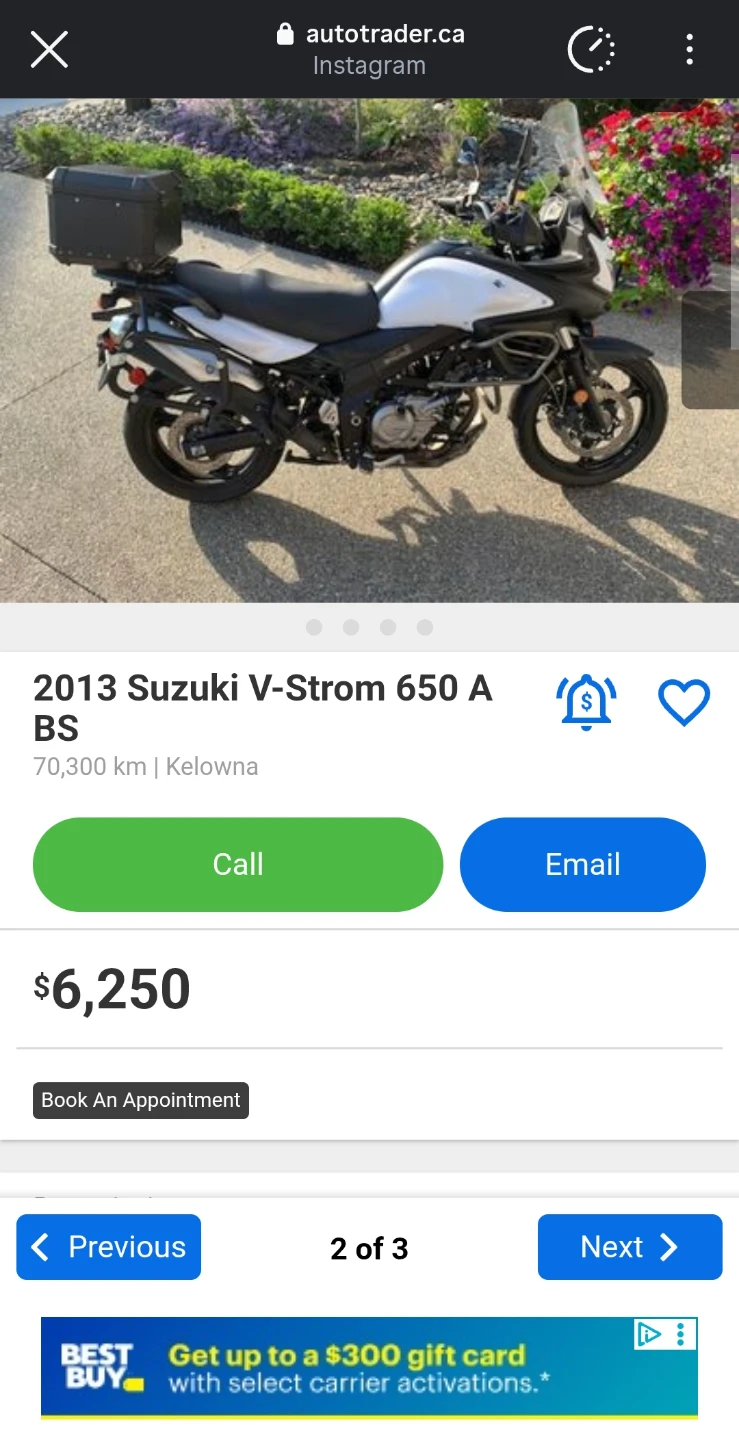 Suzuki V-Strom Motorcycle DL650 - photo 4