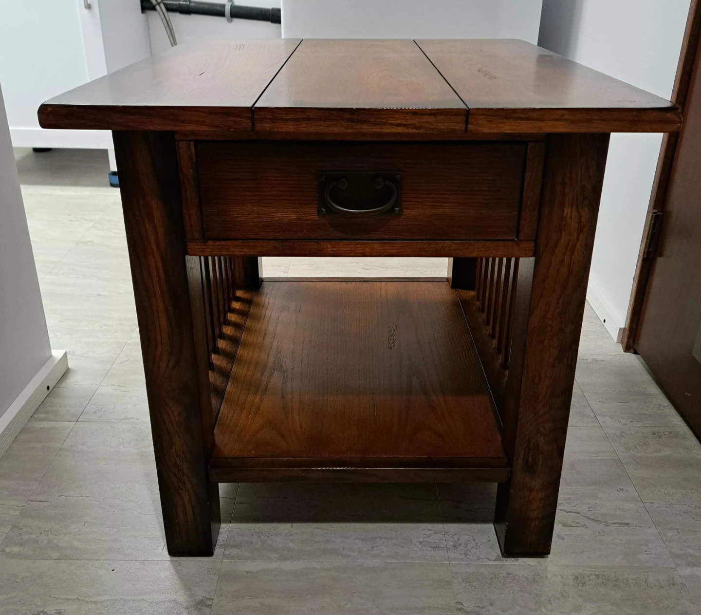 Mission End Table with Drawer - photo 2