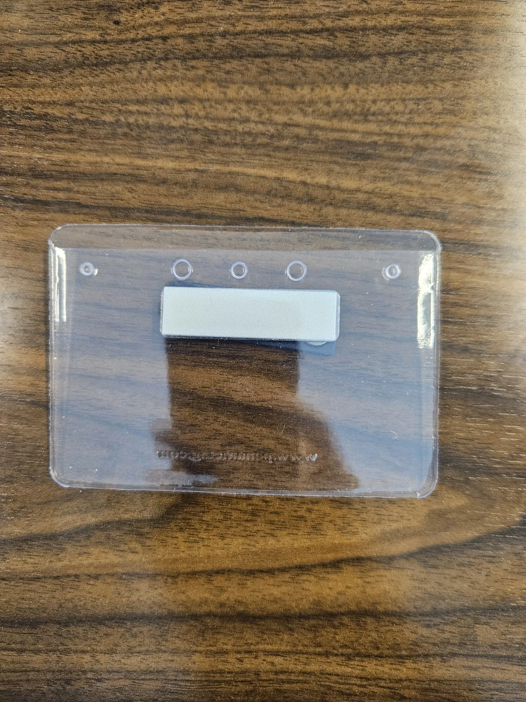 Clear Badge Holder with Magnetic Clip