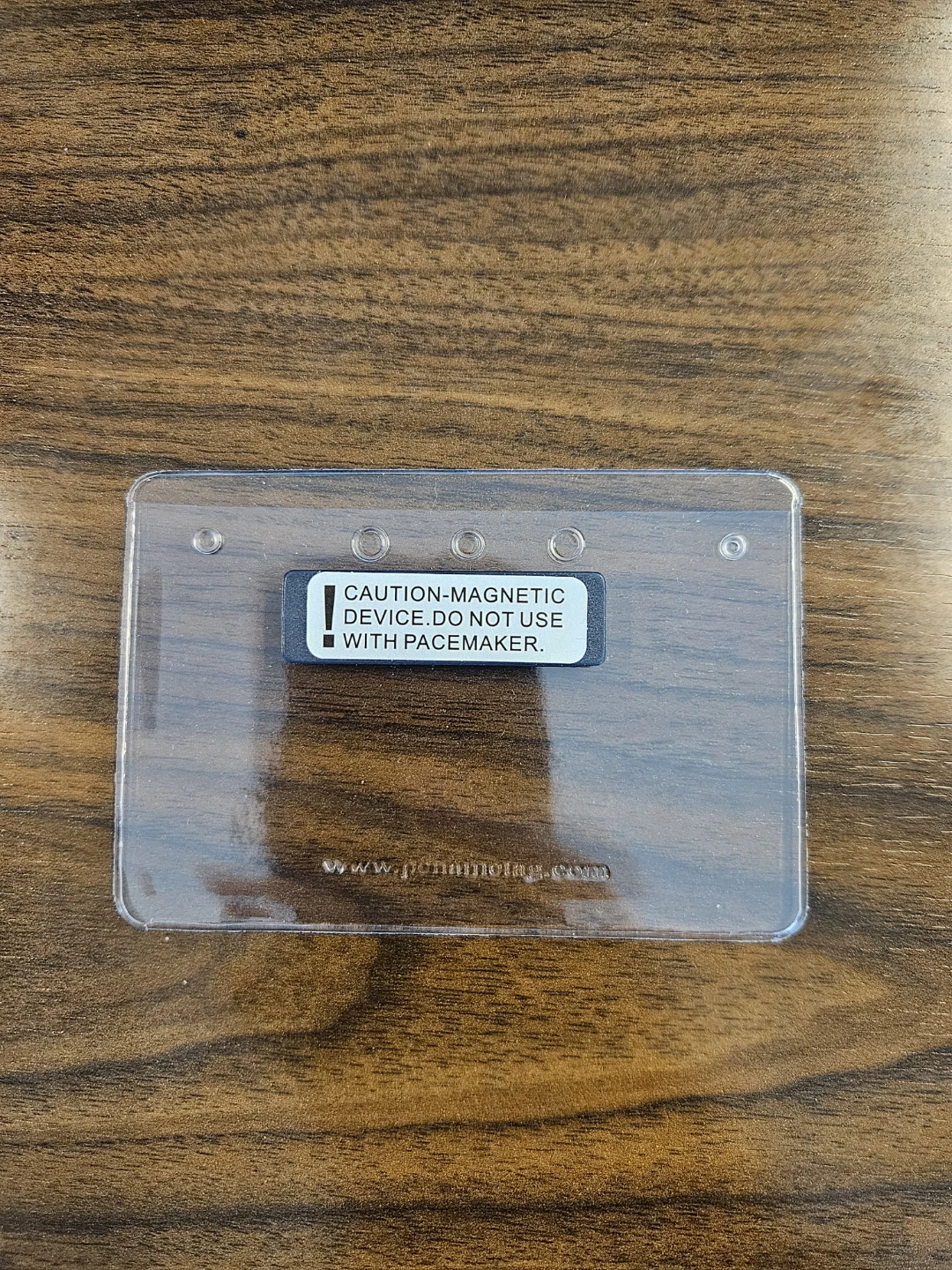 Clear Badge Holder with Magnetic Clip - photo 2