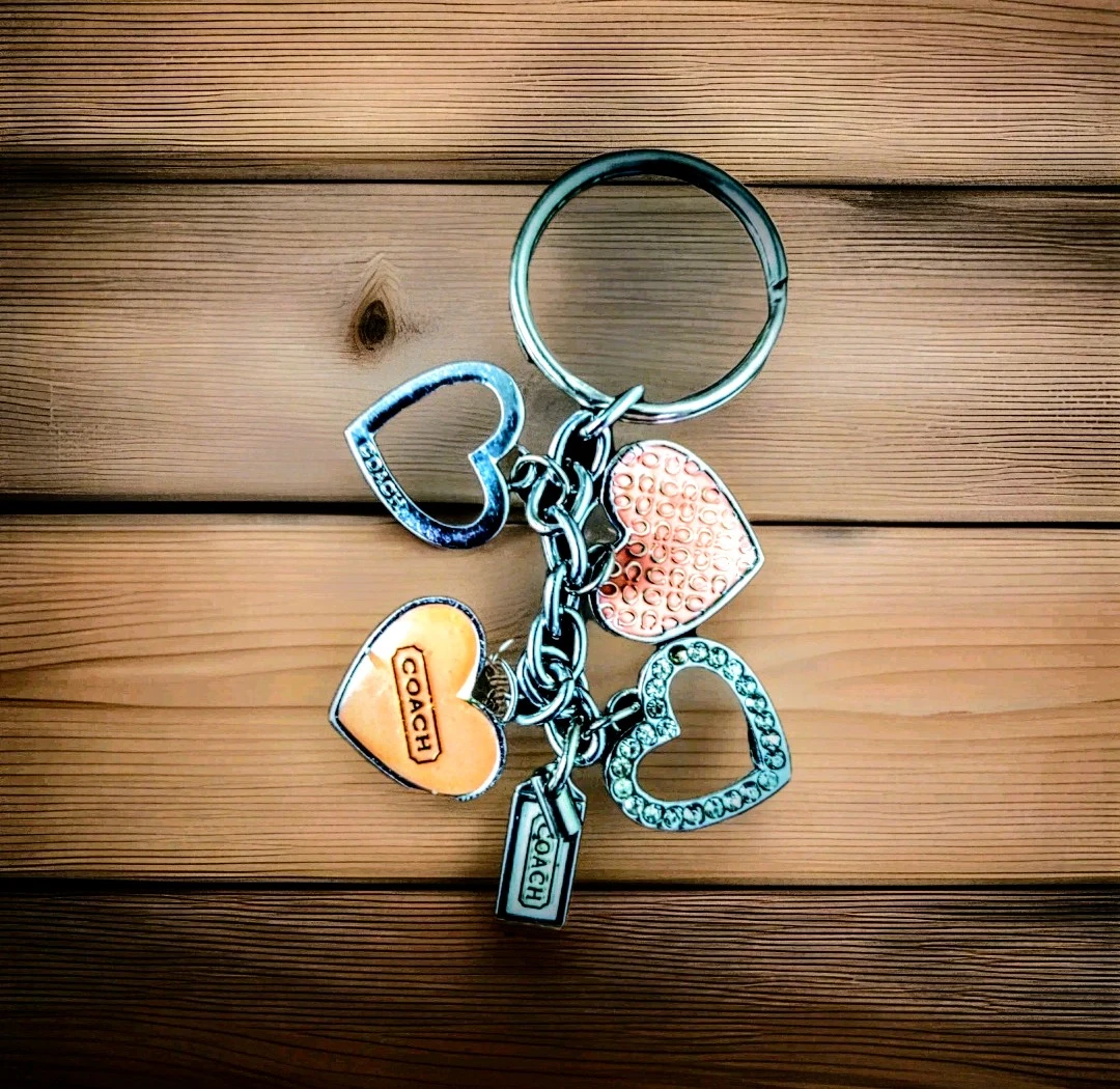 Coach Vintage Y2K Peach, Pink and Swarovski Crystal Charm - photo 2