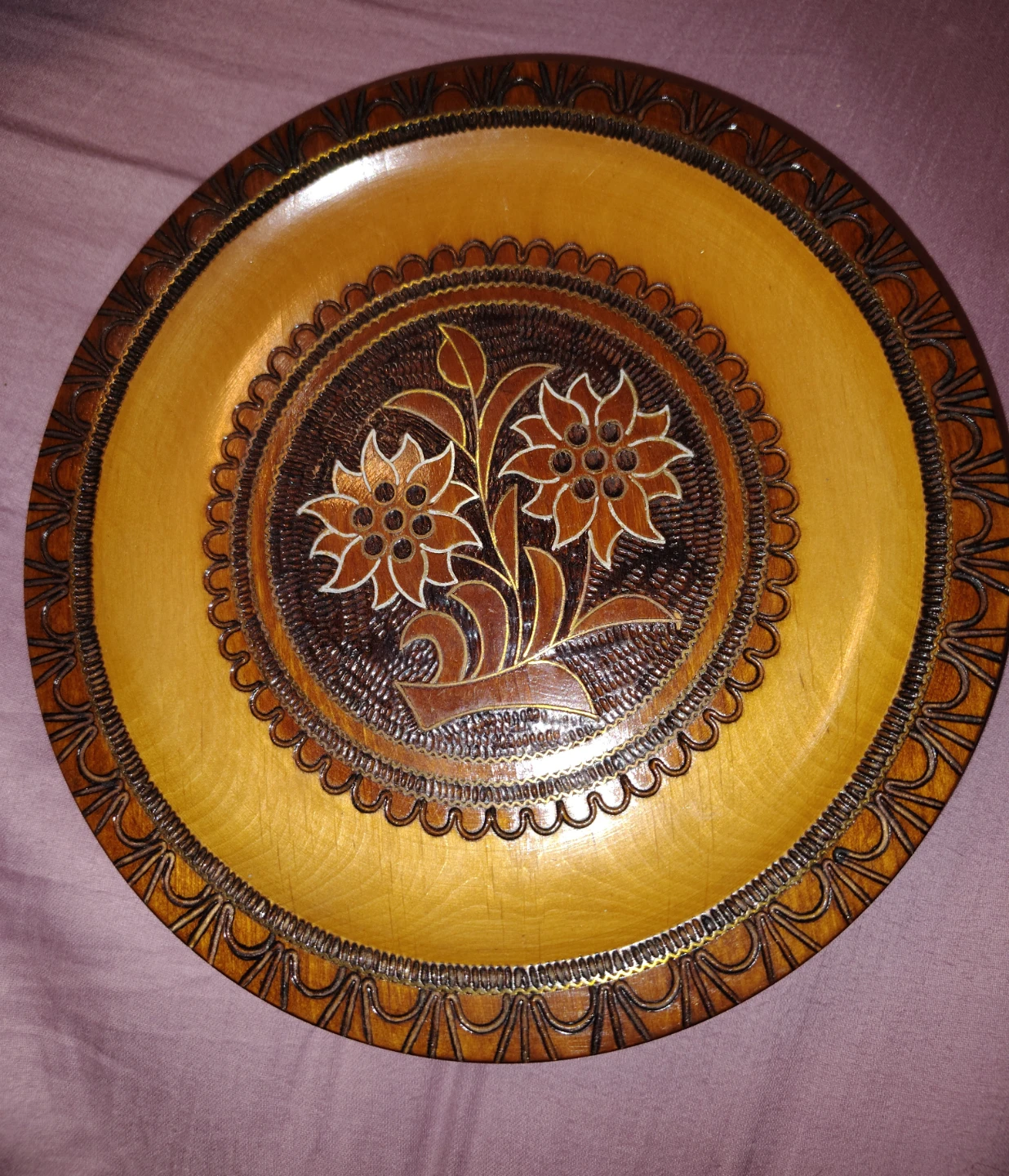Wooden Decorative Plate