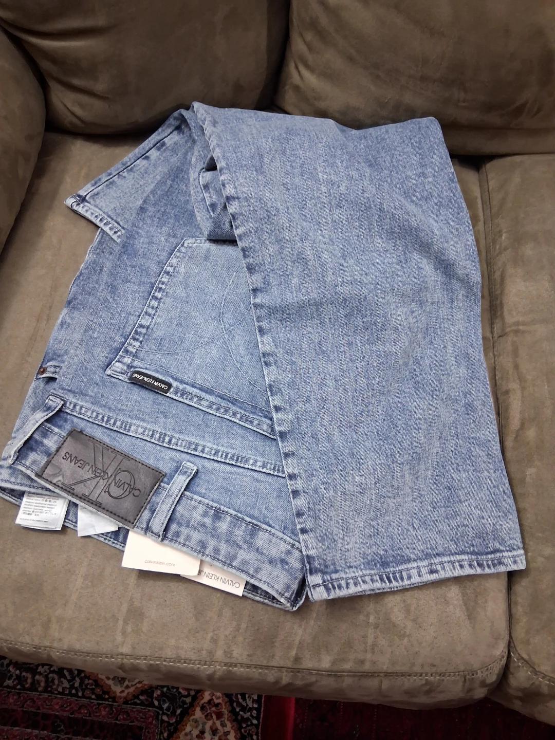Calvin Klein Jeans Mens Slim Fit Denim Jeans