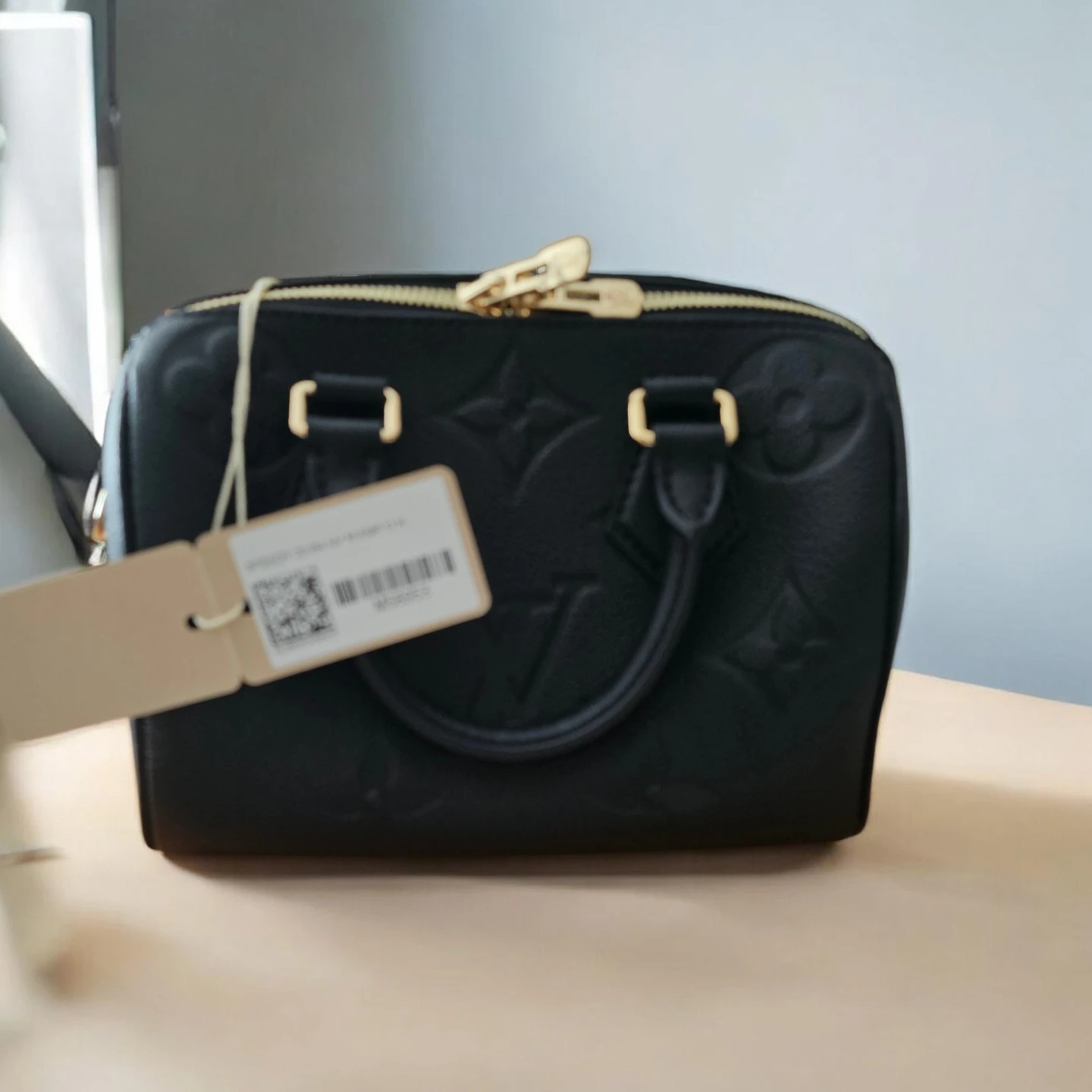 Louis Vuitton Speedy 20 Black Empreinte Leather Handbag
