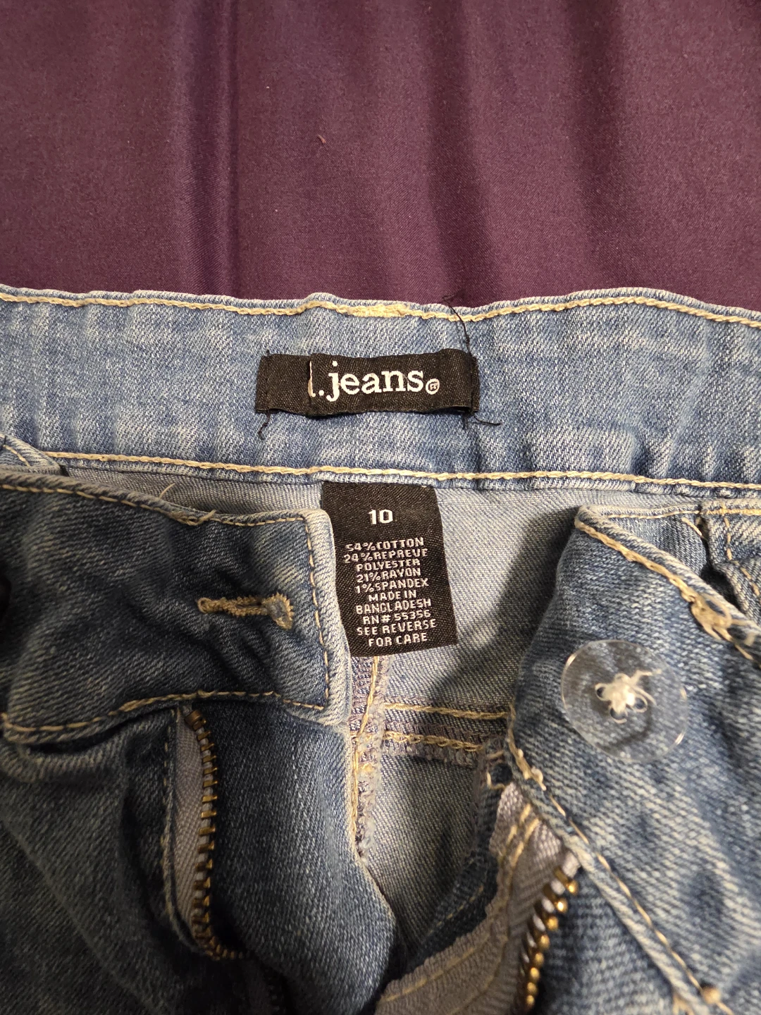 L.Jeans Denim Shorts Size 10 - photo 2