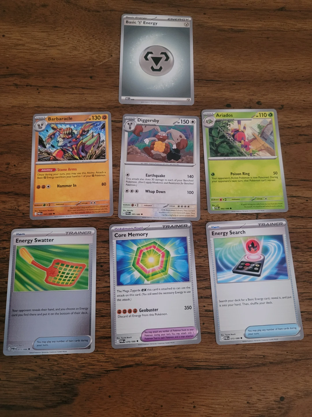 Perfect order new just pulled cards