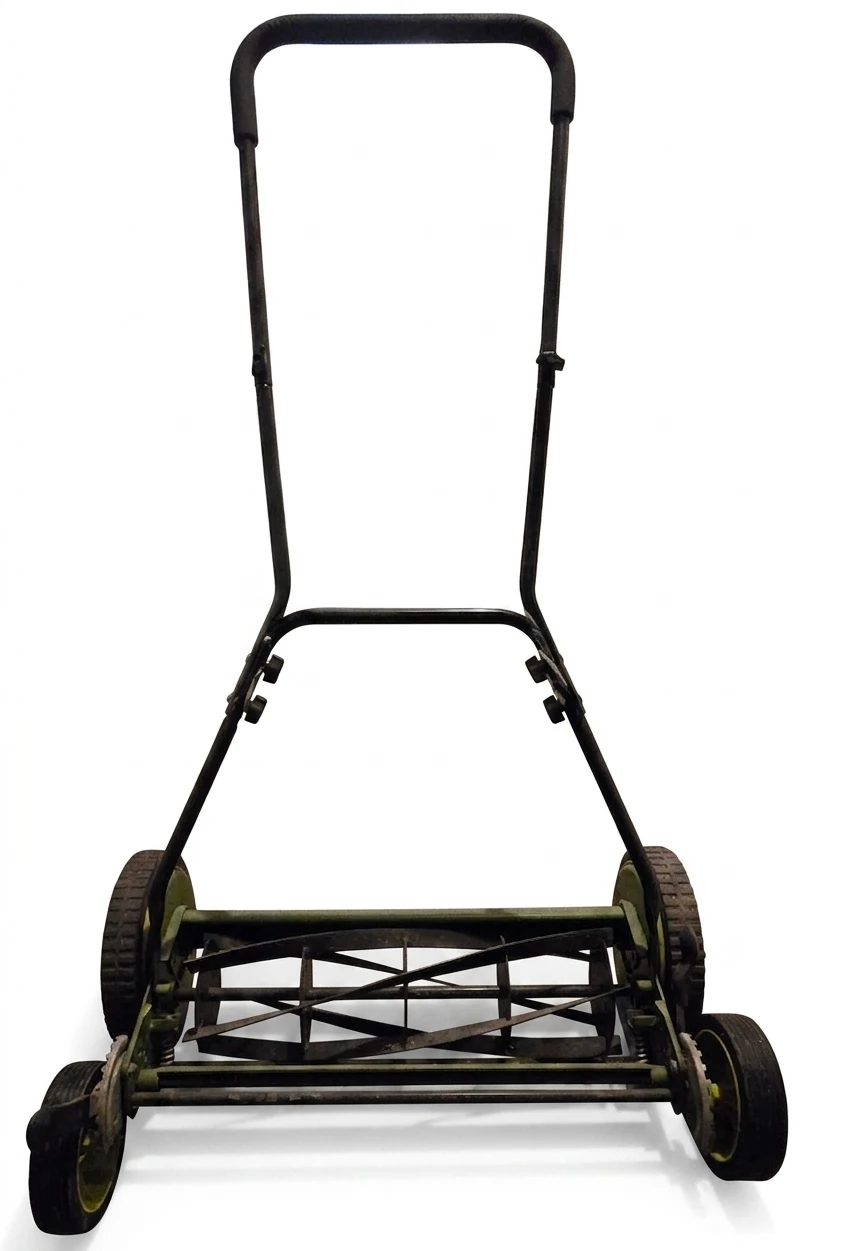Lawn Care Set - Manual Reel Lawn Mower & Fertilizer Spreader - photo 2