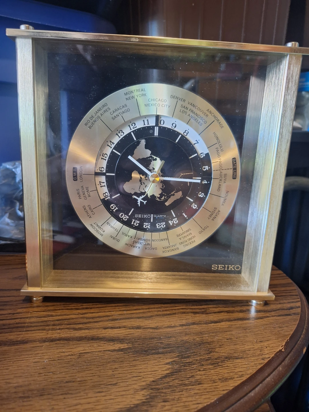 Seiko Quartz World Time Clock