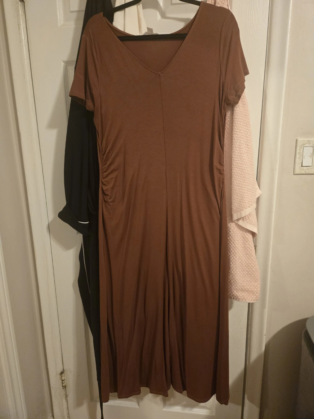 Joe Fresh Brown V-Neck T-Shirt Dress - photo 2