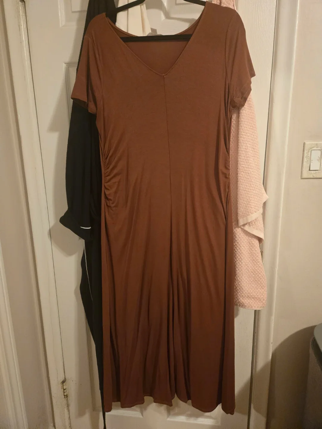 Joe Fresh Brown V-Neck T-Shirt Dress - photo 2