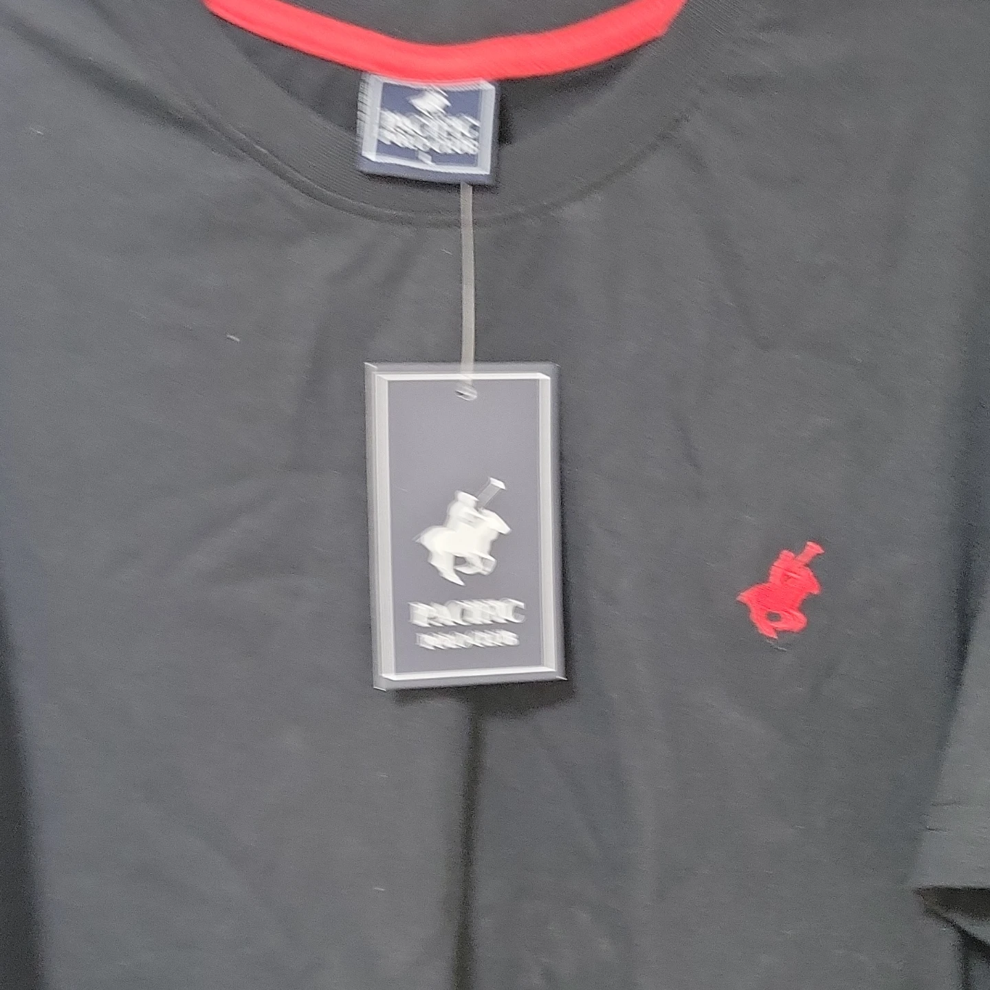 Pacific Polo Club Black T-Shirt - Size Large - photo 3
