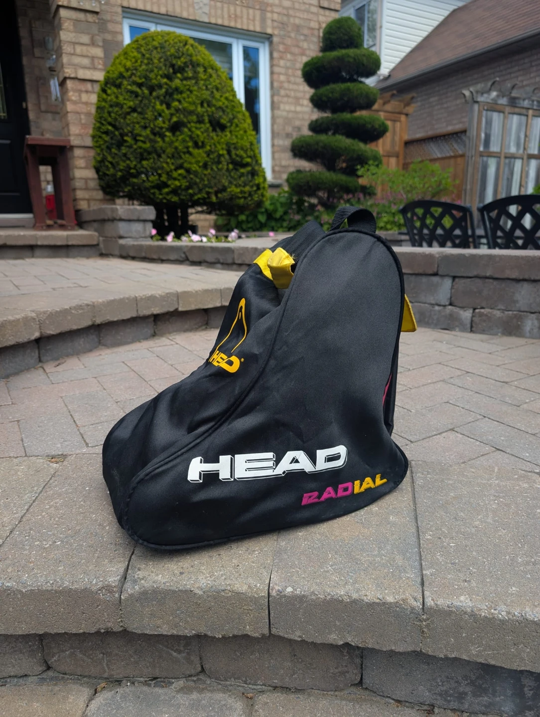 Vintage Neon HEAD Radial black ski boot bag - photo 3