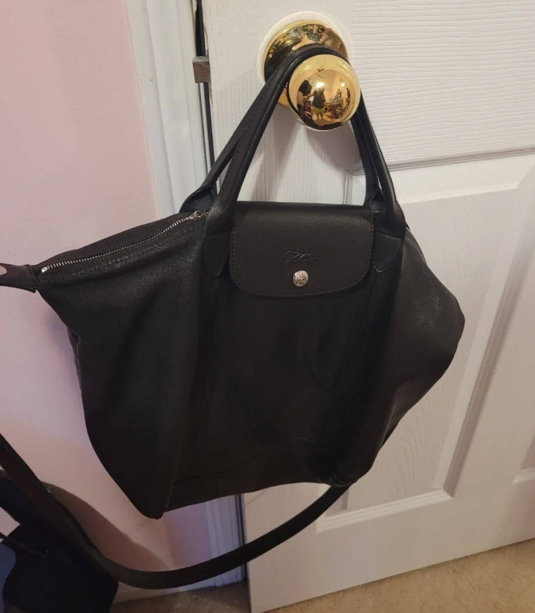 Longchamp Black Leather Handbag - photo 2