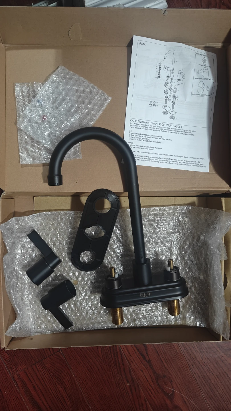 Kingston Brass Matte Black Faucet