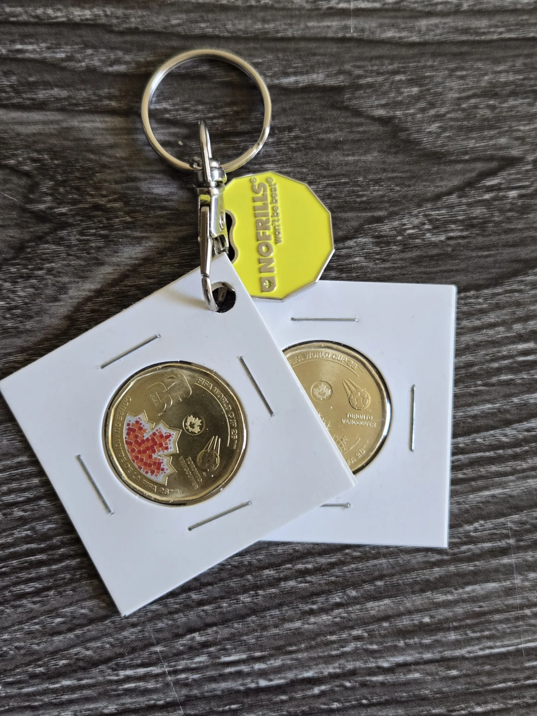 Two FIFA 2026 loonies Keychain