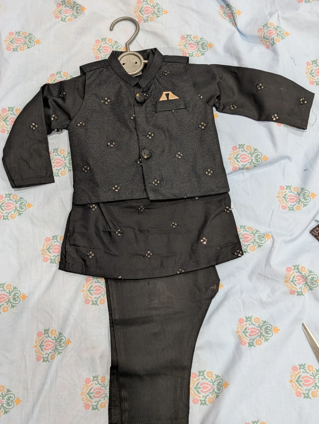 Black Boys' Kurta Set - photo 2