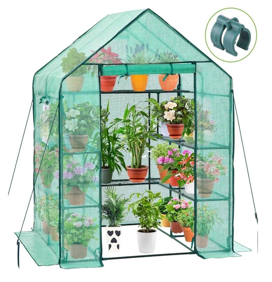 Walk-In Greenhouse - 4 Shelves