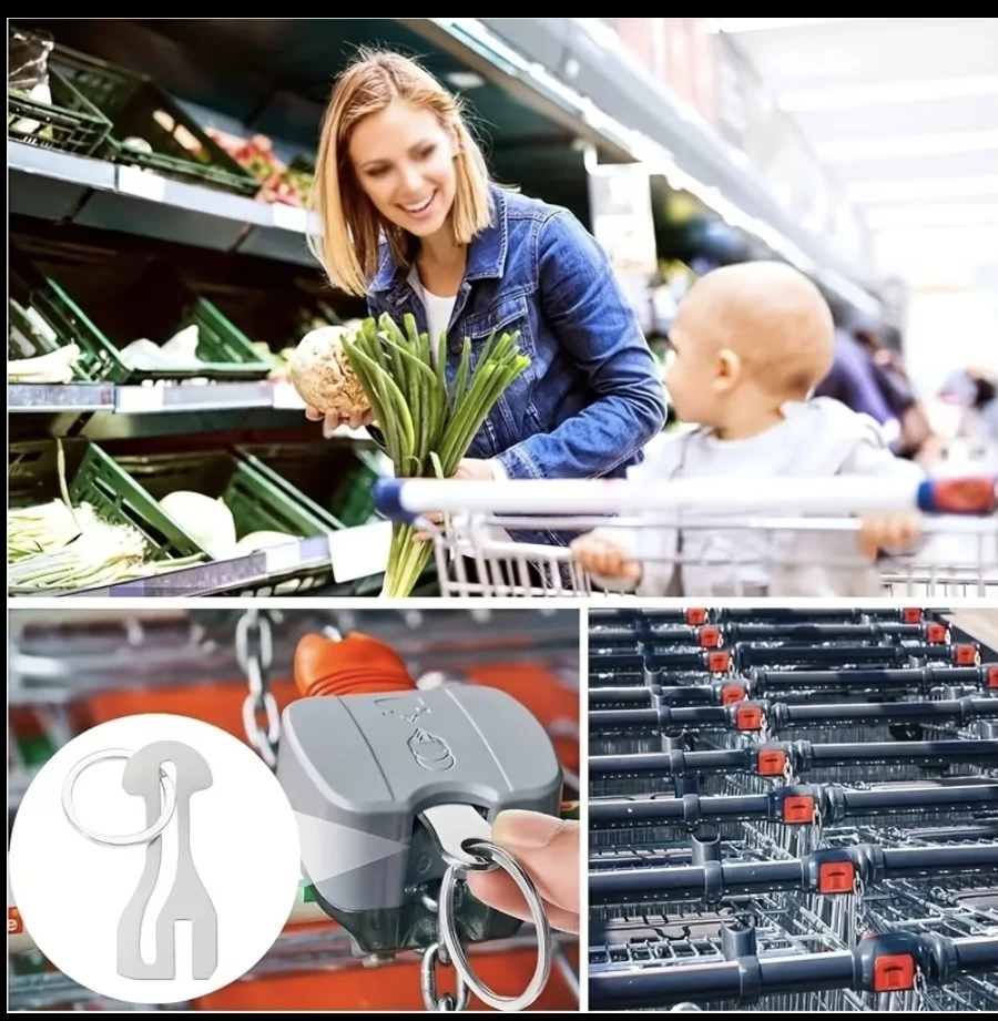 Shopping Cart Token Keychain