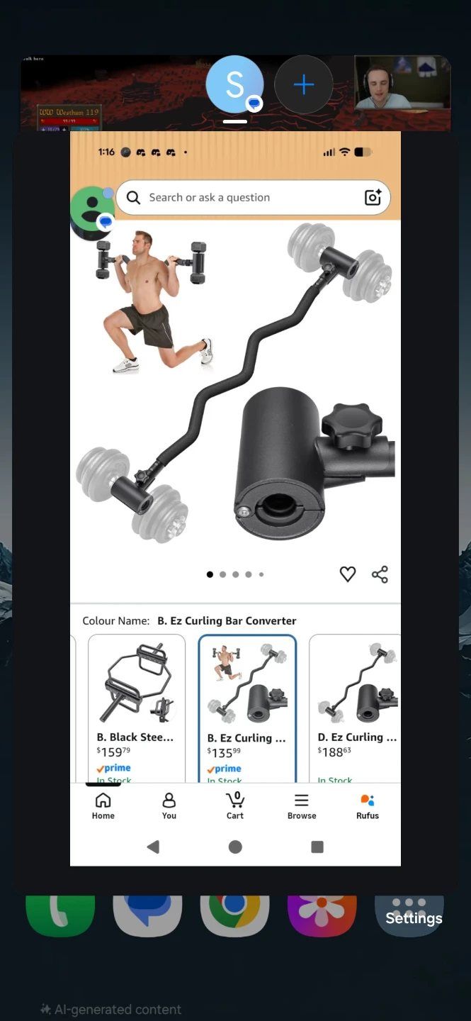 B. Ez Curling Bar Converter