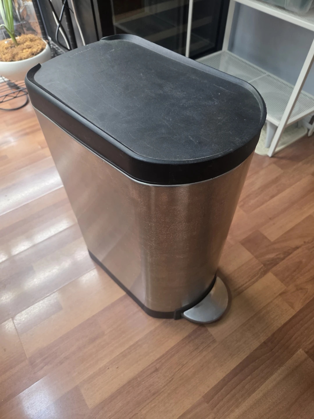 simplehuman Stainless Steel Step Trash Can 45L
