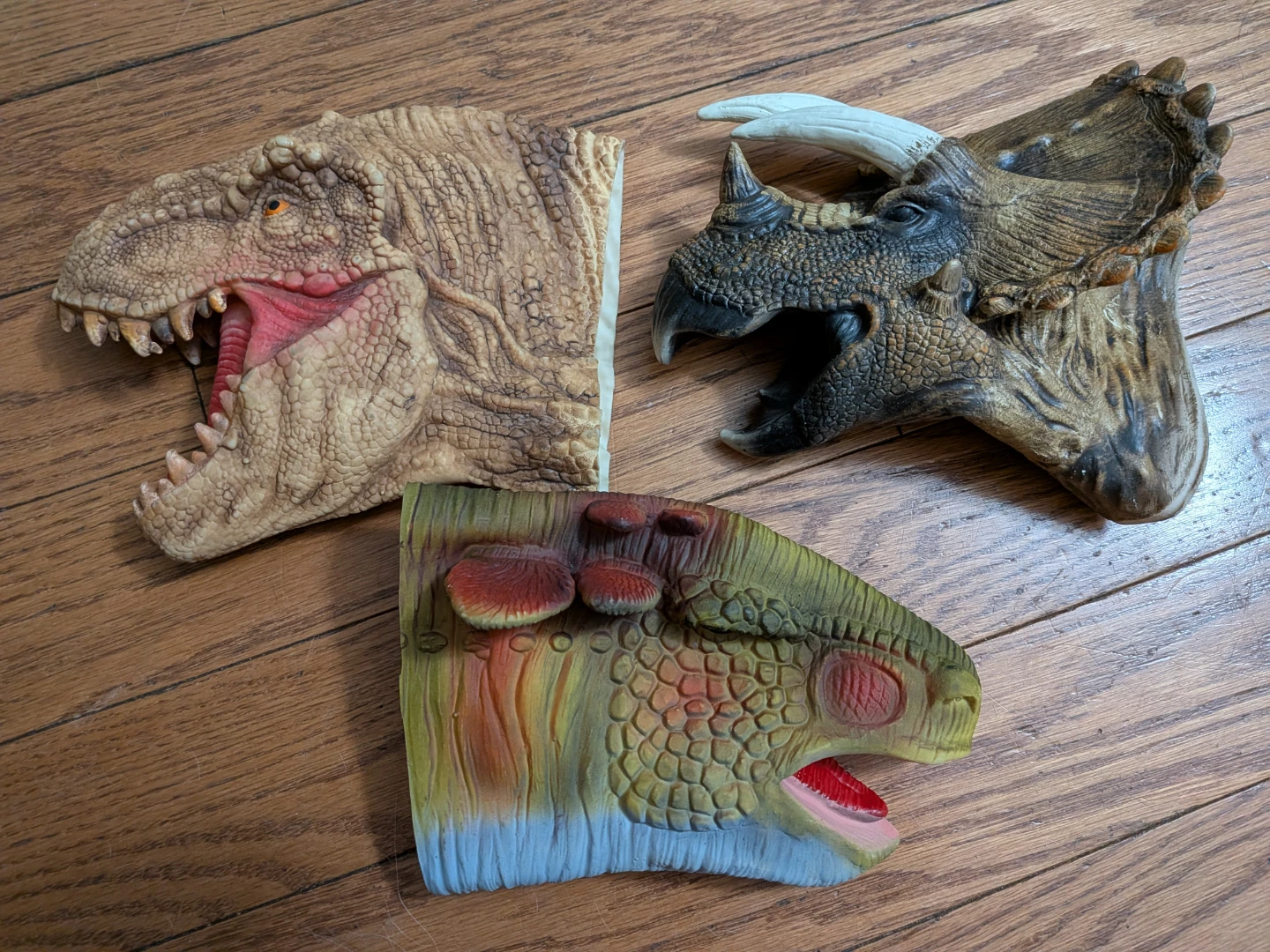 Set of 3 Dinosaur hand puppet