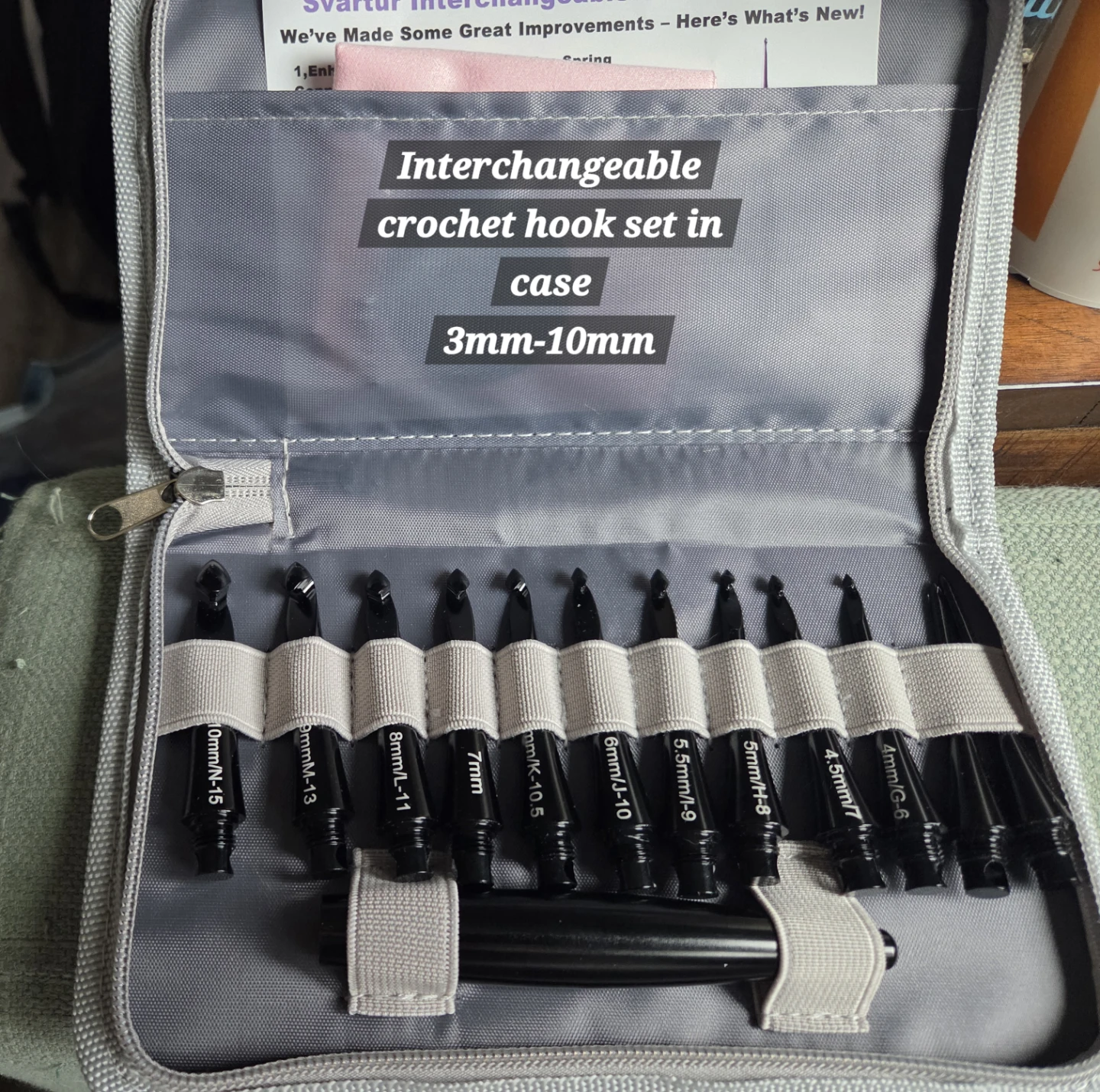 Crochet Hook Sets with Double Sided Knitting Needle Set