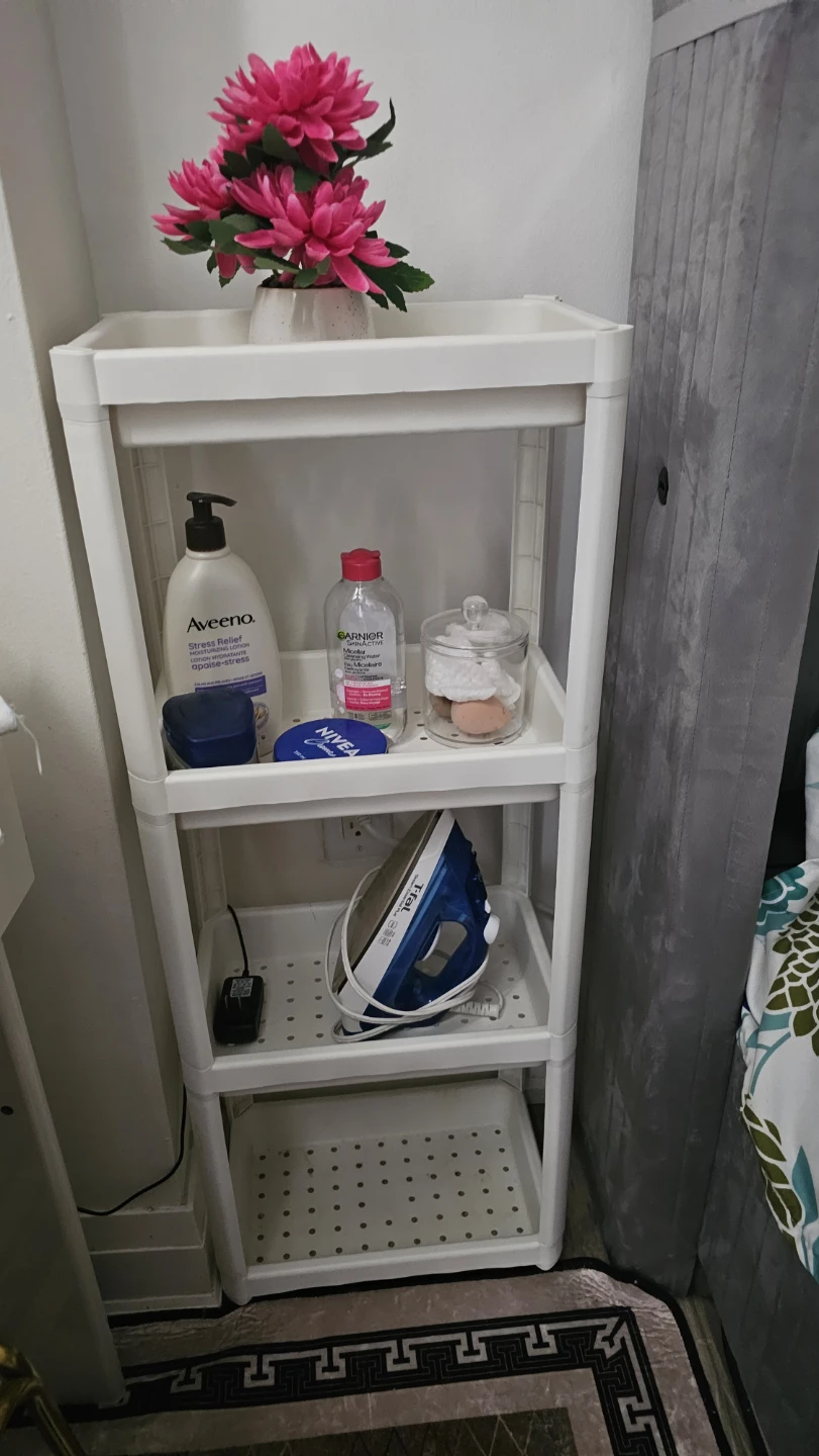 White 4-Tier Storage Shelf