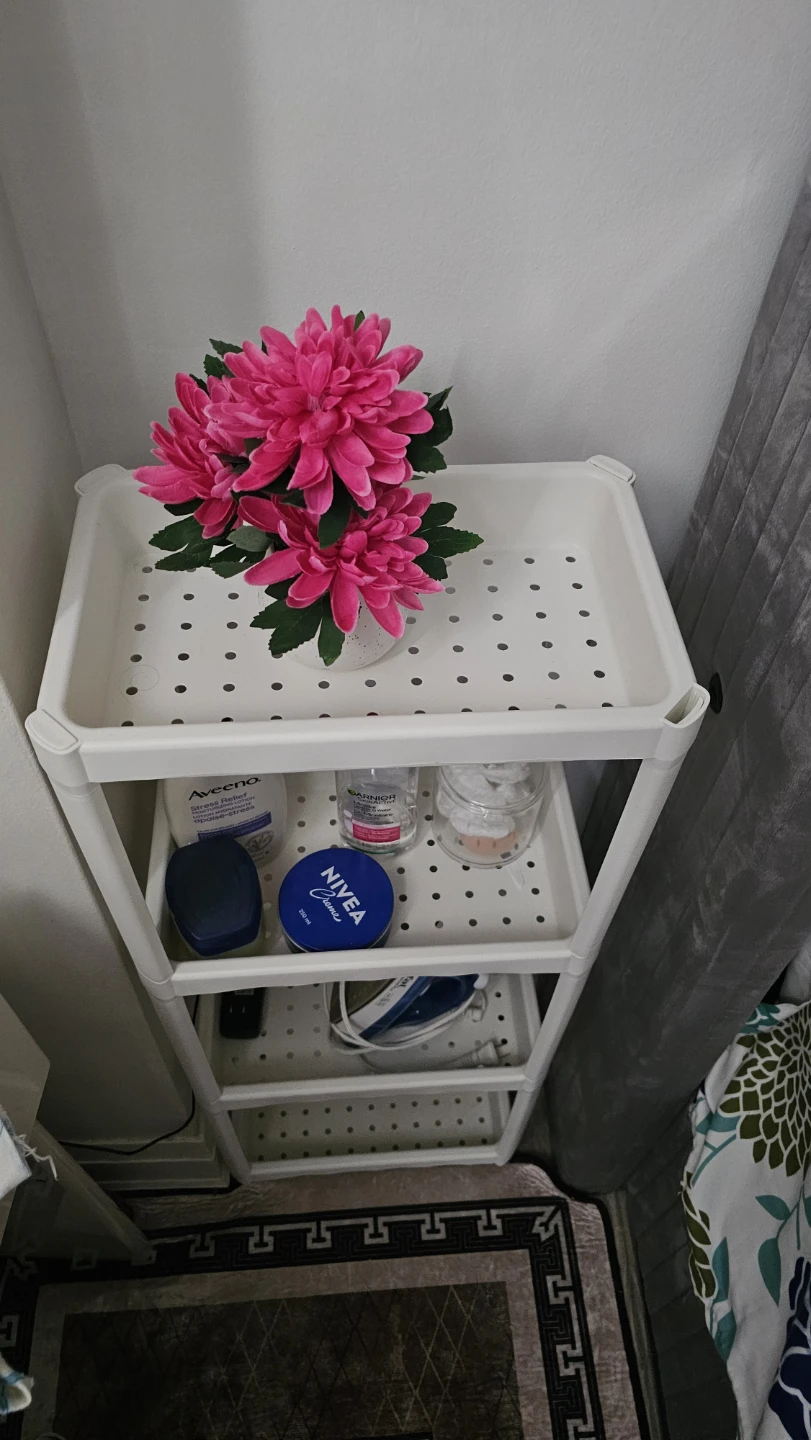 White 4-Tier Storage Shelf - photo 3