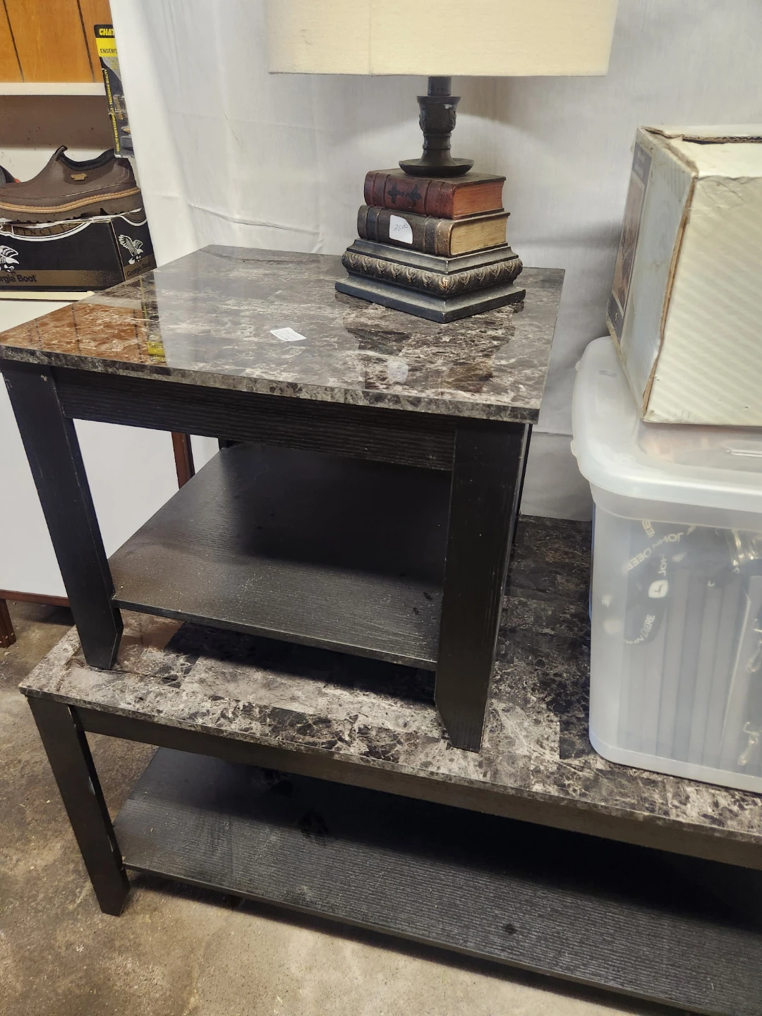 Coffee table & End Table with Marble Top